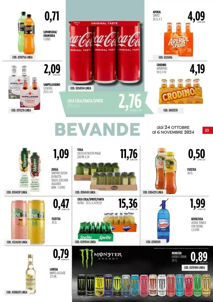 Offerte Carico Cash & Carry da 24 ottobre a 6 novembre di 2024 - Pagina del volantino 33