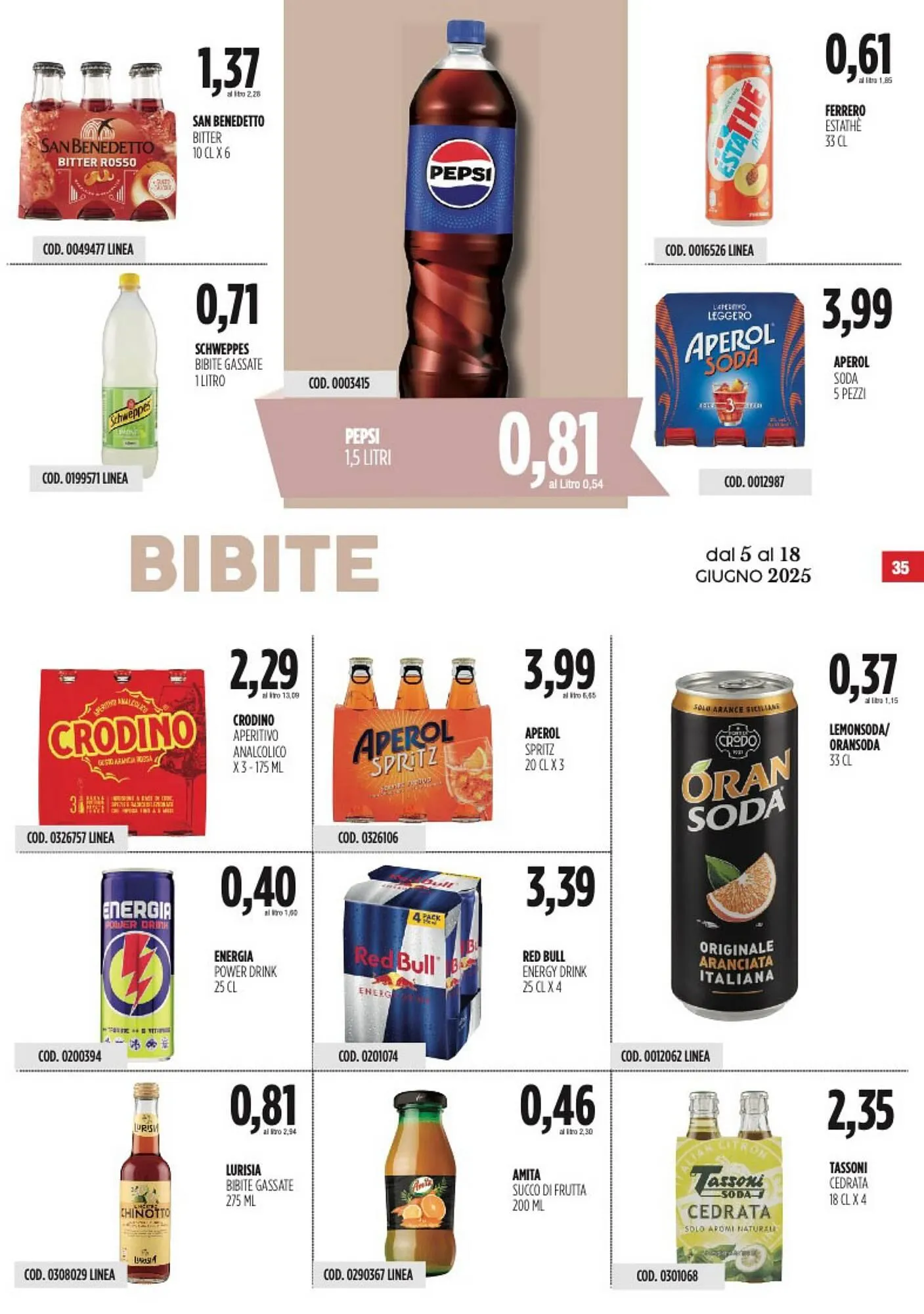 Volantino Carico Cash & Carry da 5 giugno a 18 giugno di 2025 - Pagina del volantino 35