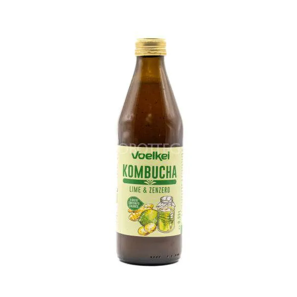 Kombucha Lime e Zenzero Voelkel 330ML