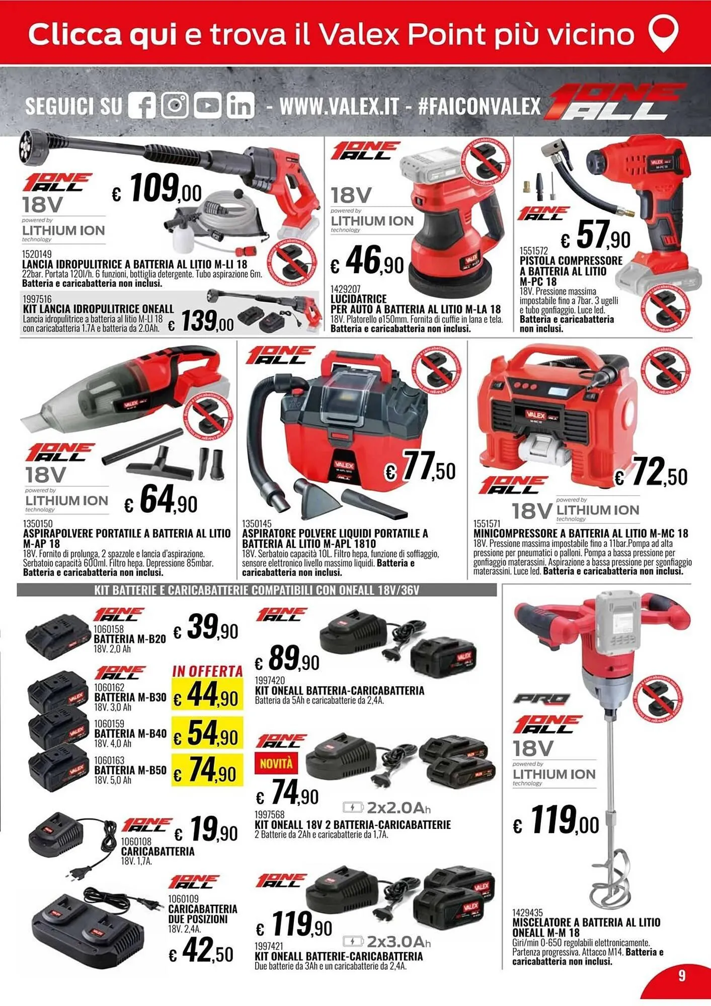 Volantino Valex da 13 gennaio a 22 marzo di 2026 - Pagina del volantino 9