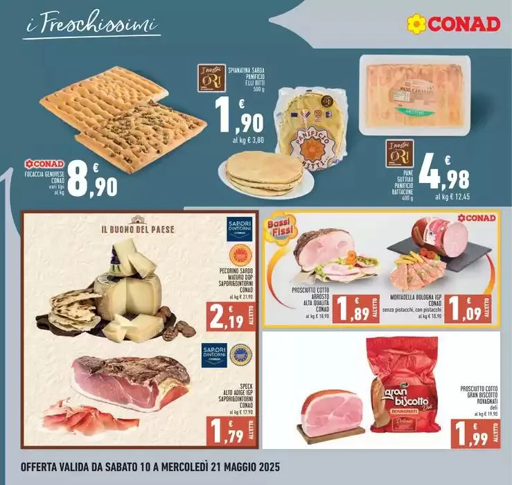 RIAPERTURA CONAD OLBIA da 10 maggio a 21 maggio di 2025 - Pagina del volantino 10