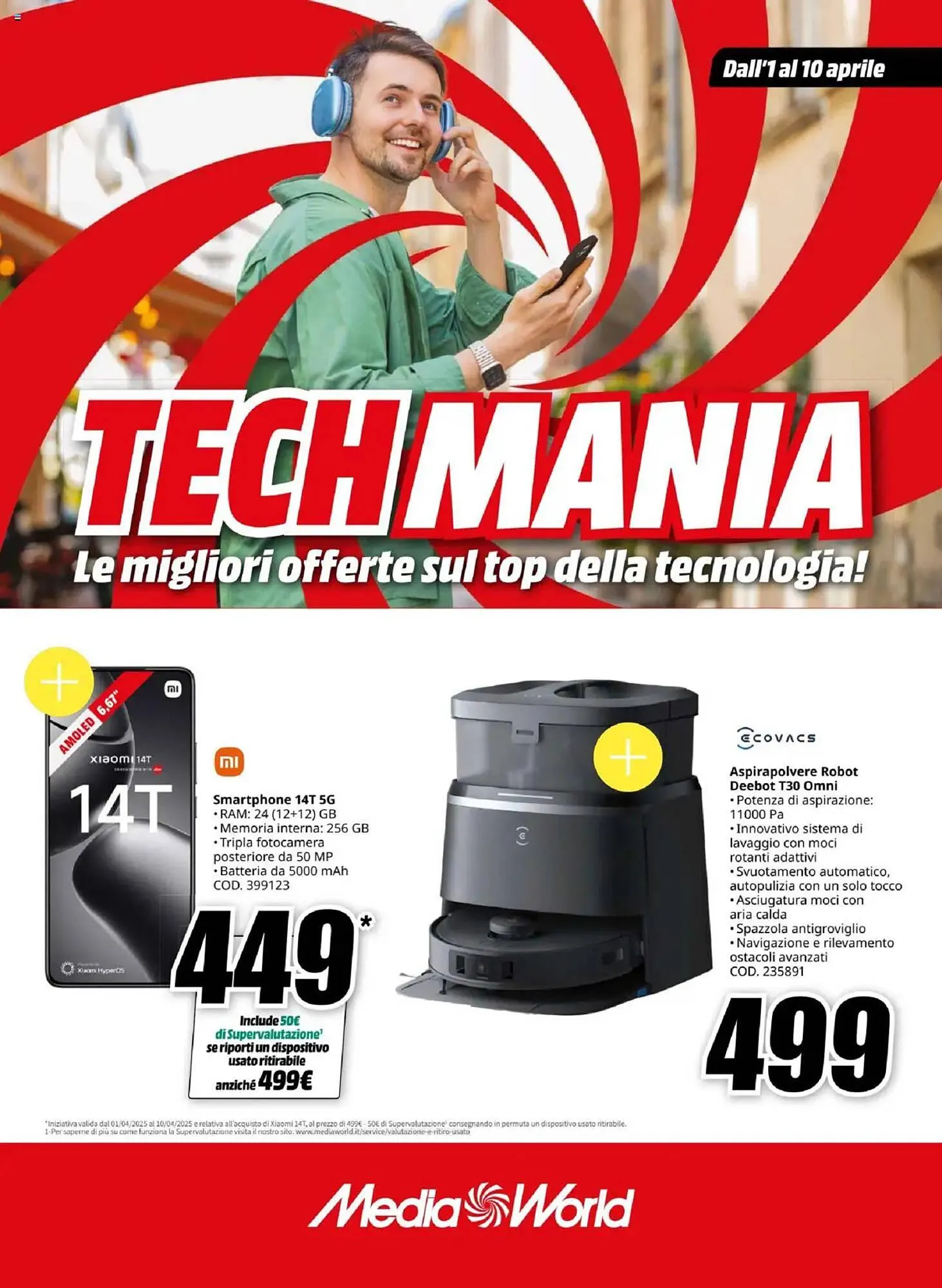 Volantino MediaWorld da 1 aprile a 10 aprile di 2025 - Pagina del volantino 1
