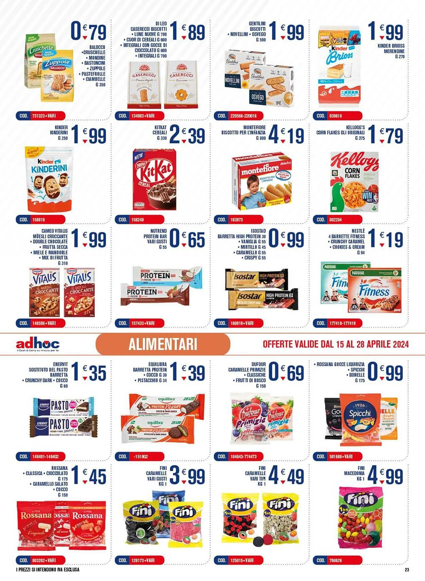 Volantino Adhoc da 15 aprile a 28 aprile di 2024 - Pagina del volantino 23
