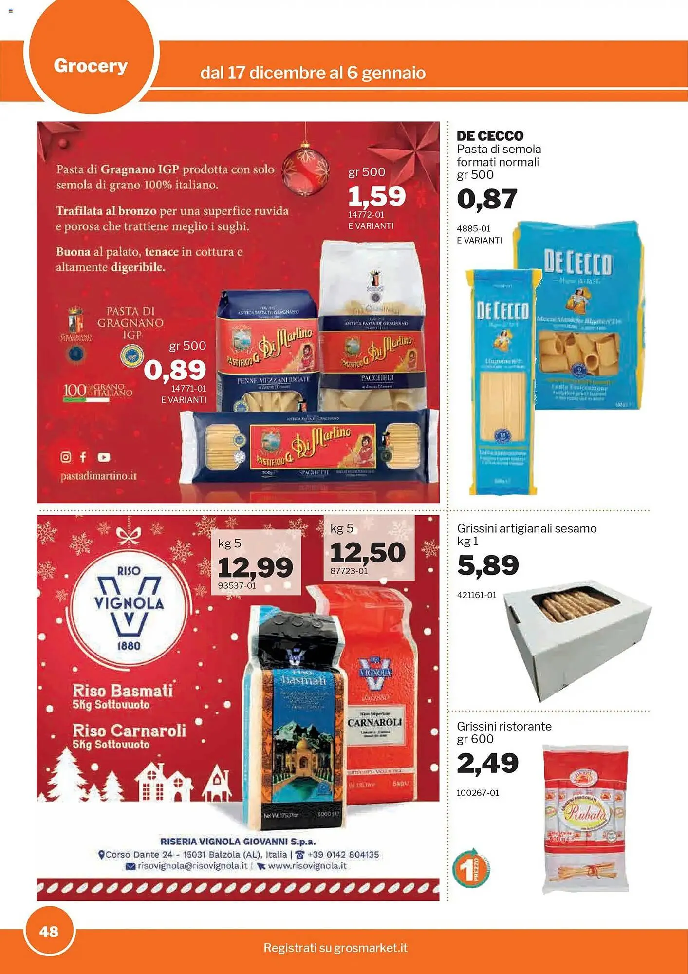 Volantino GrosMarket da 17 dicembre a 6 gennaio di 2026 - Pagina del volantino 48