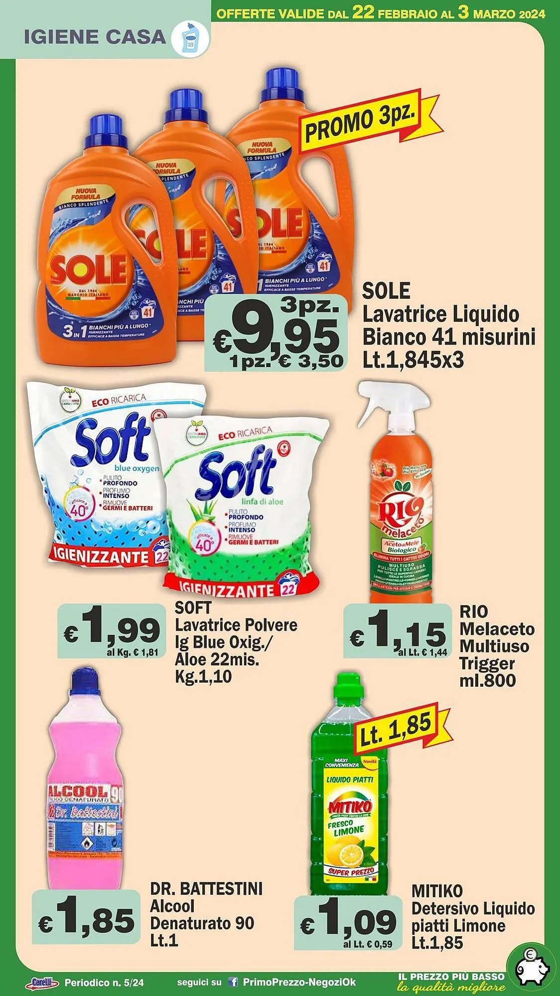 Volantino Primo Prezzo da 22 febbraio a 3 marzo di 2024 - Pagina del volantino 20