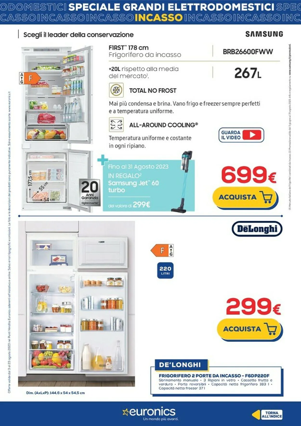Euronics Volantino attuale da 3 agosto a 23 agosto di 2023 - Pagina del volantino 22
