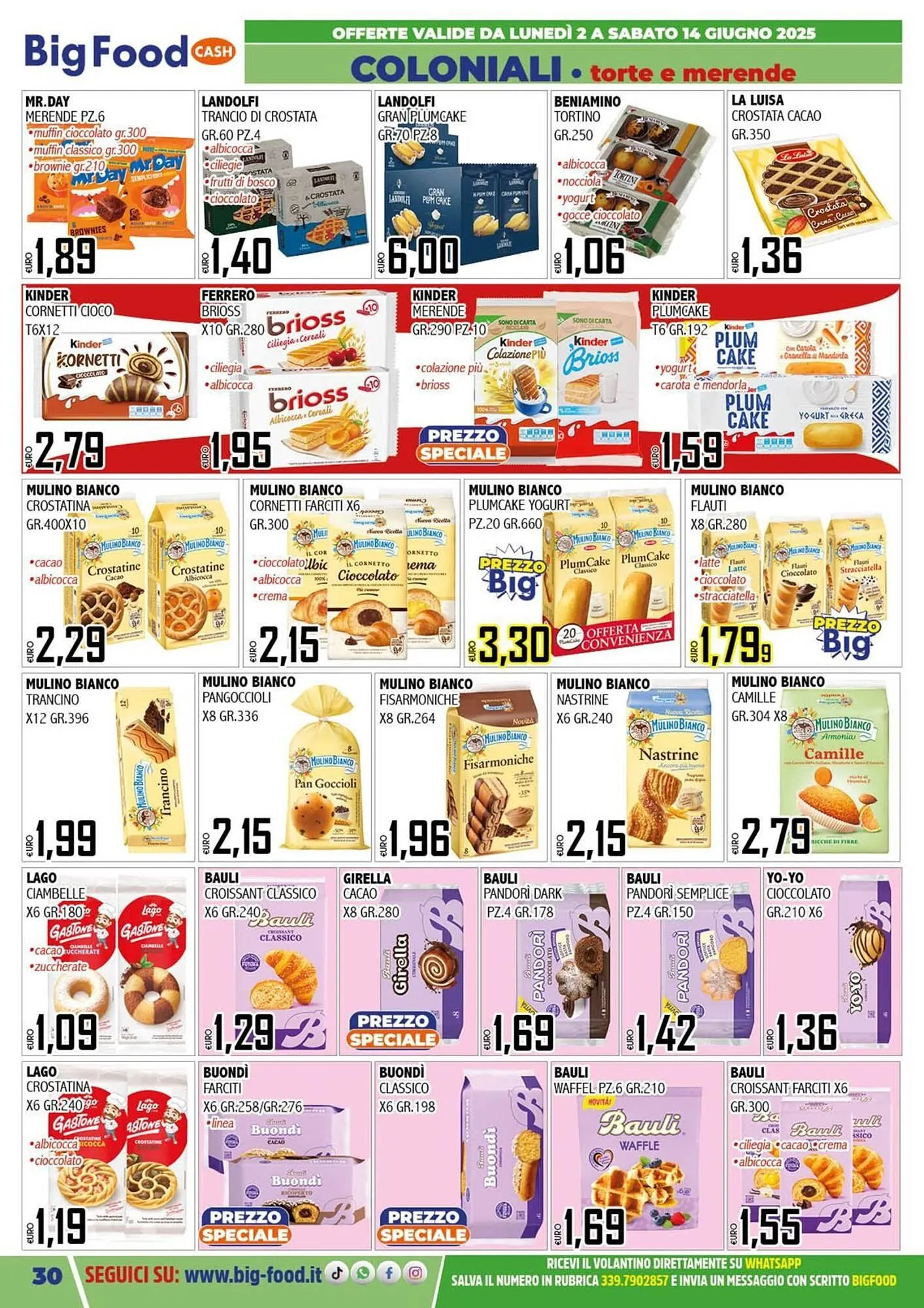 Volantino Big Food da 2 giugno a 14 giugno di 2025 - Pagina del volantino 30