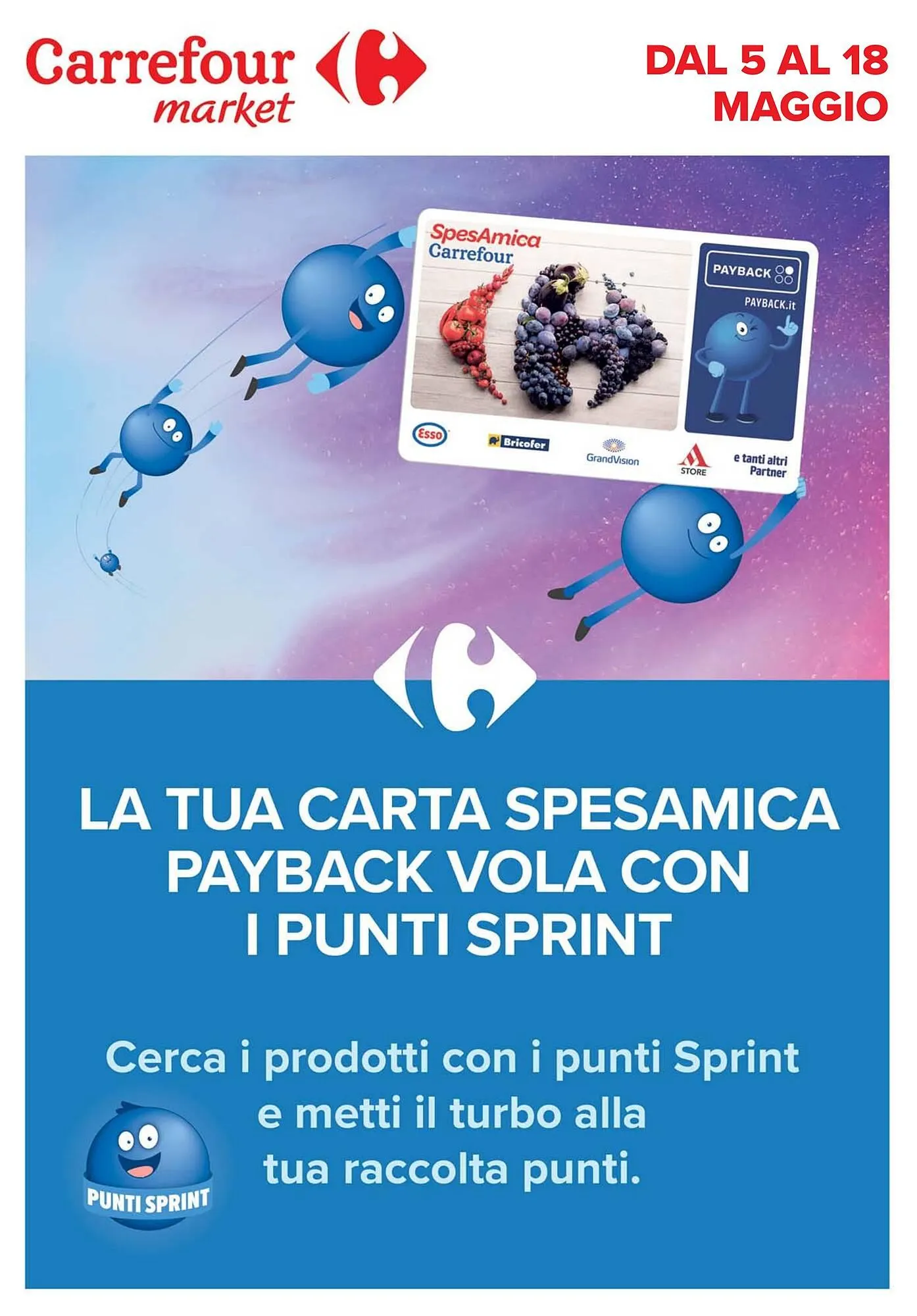 Volantino Carrefour Market da 5 maggio a 18 maggio di 2026 - Pagina del volantino 1