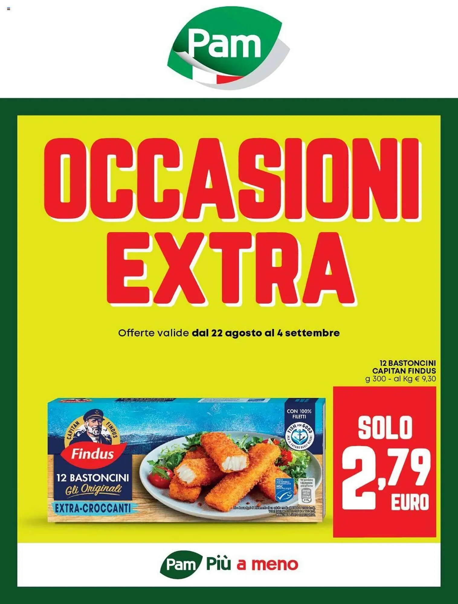 Volantino Pam Occasioni Extra da 22 agosto a 4 settembre di 2024 - Pagina del volantino 1