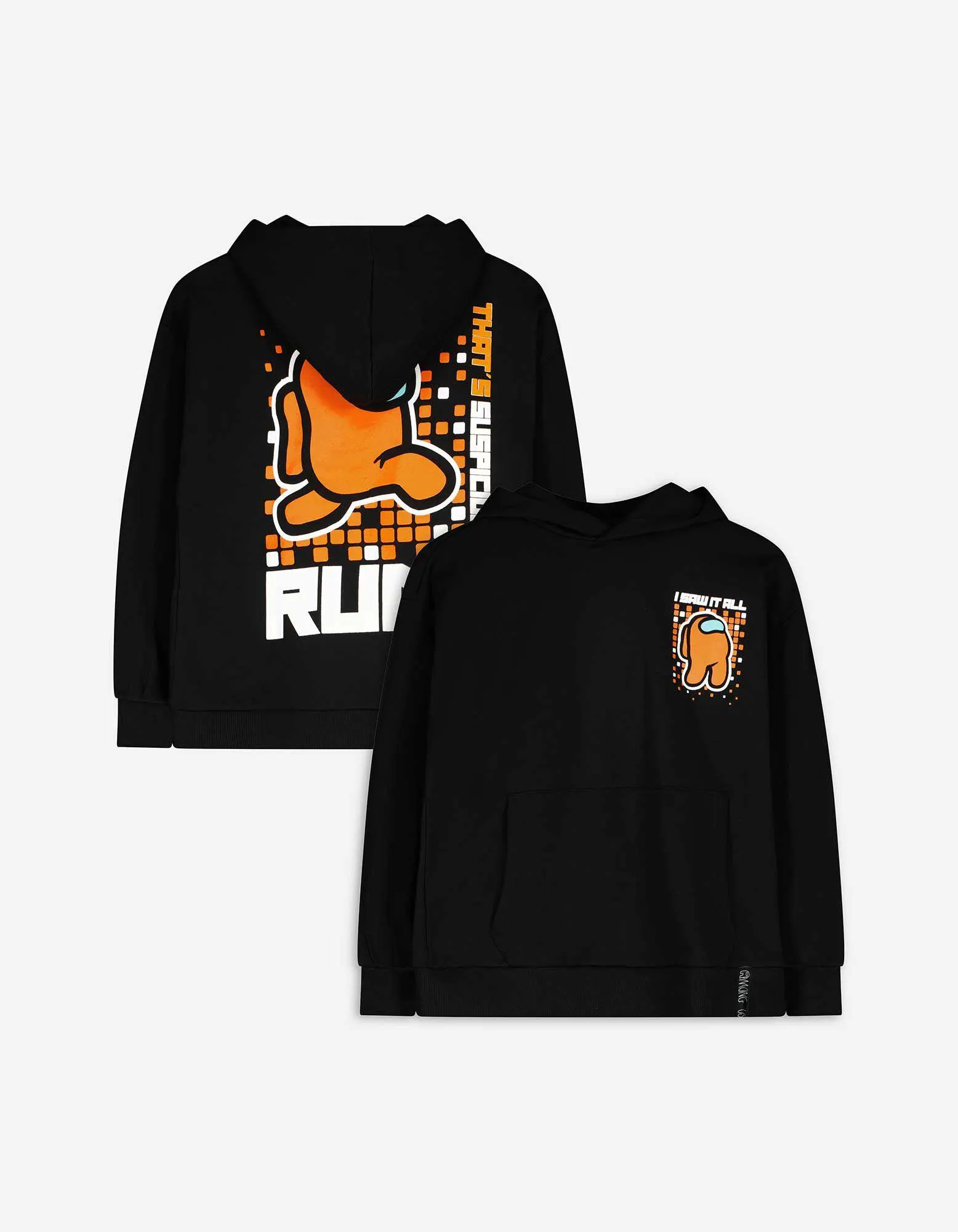 Felpa con cappuccio - Among US - nero