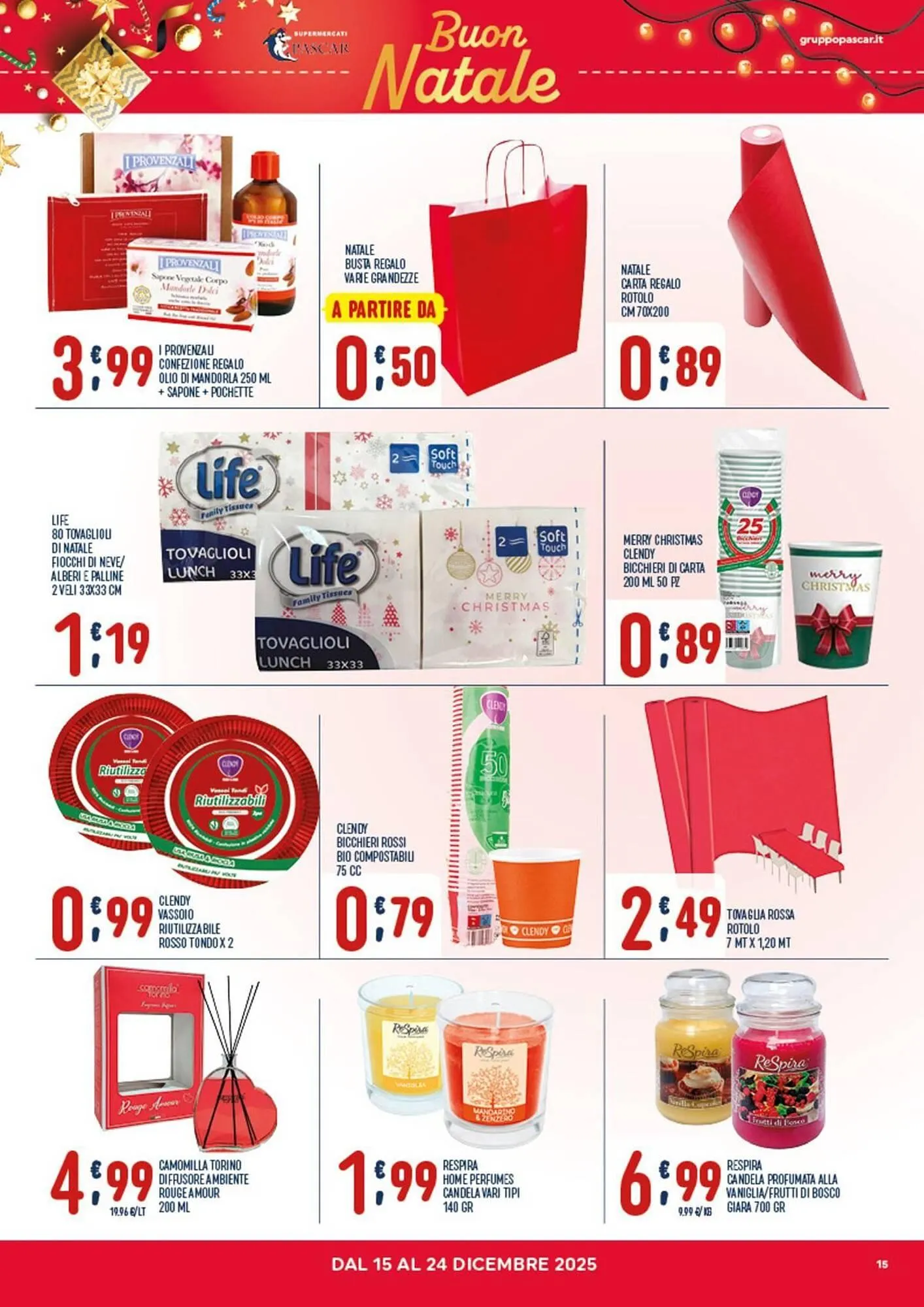 Volantino Gruppo Pascar da 15 dicembre a 24 dicembre di 2025 - Pagina del volantino 15