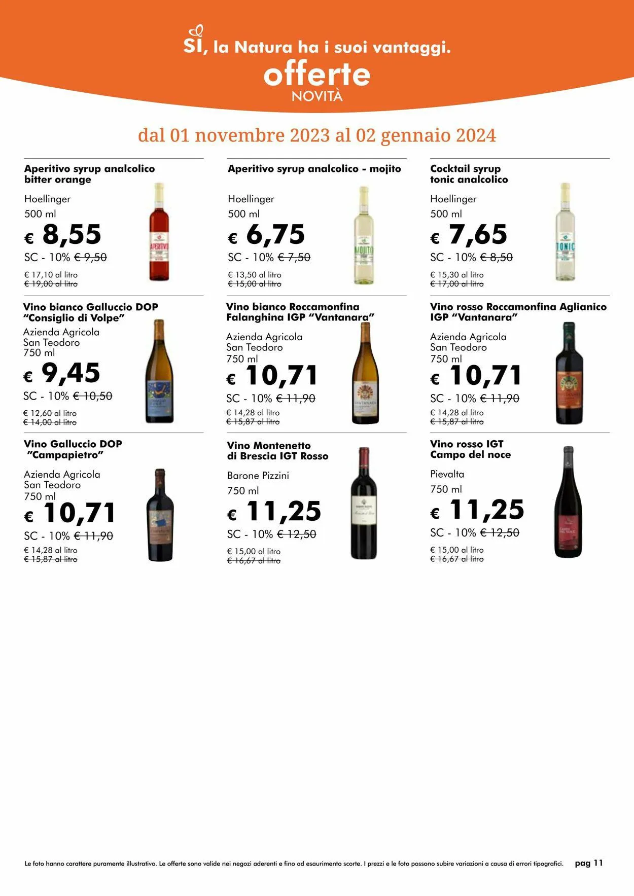 Natura Sì Volantino attuale da 25 ottobre a 8 novembre di 2023 - Pagina del volantino 11