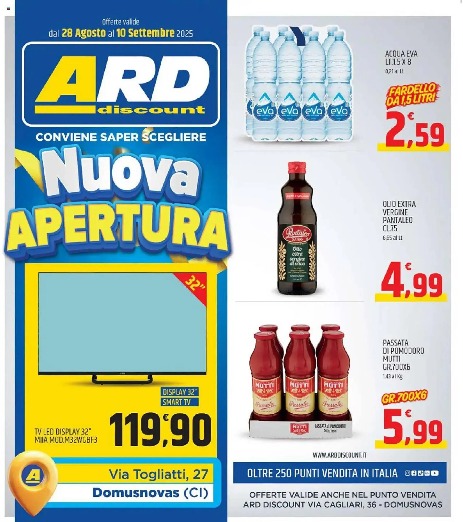 Volantino Ard Discount da 28 agosto a 10 settembre di 2025 - Pagina del volantino 1