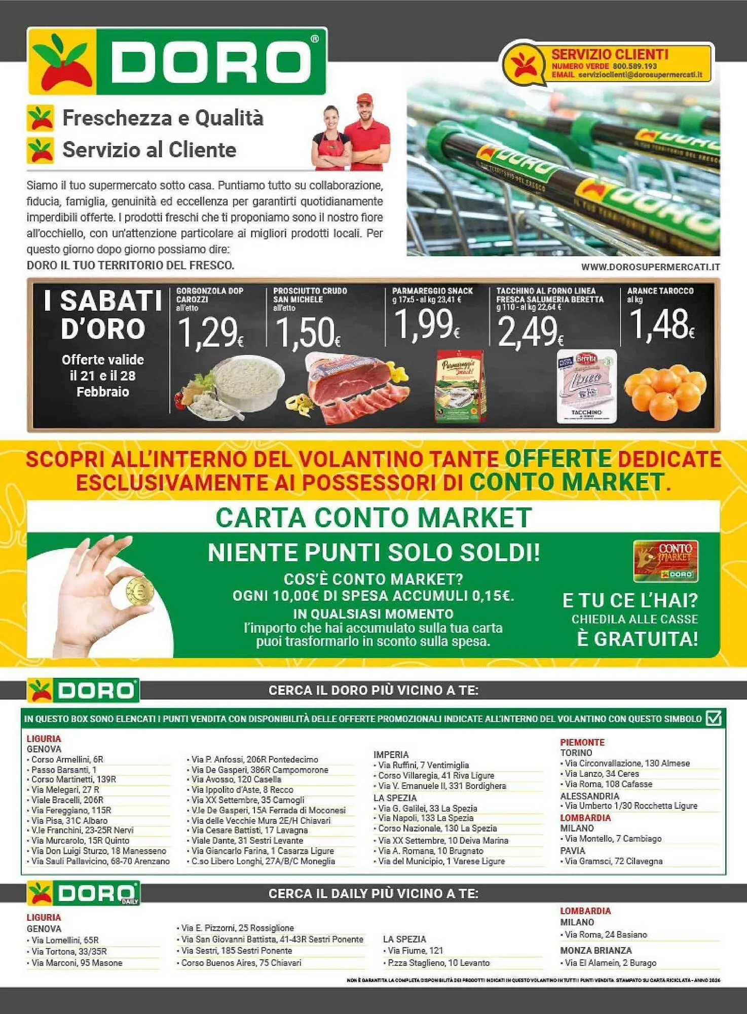 Volantino Doro Supermercati da 17 febbraio a 1 marzo di 2026 - Pagina del volantino 12