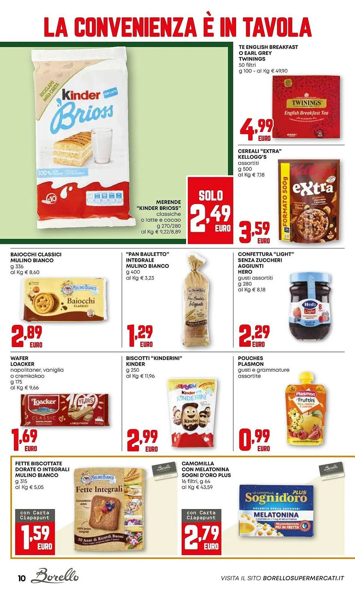 Volantino Borello Supermercati da 18 dicembre a 31 dicembre di 2025 - Pagina del volantino 10