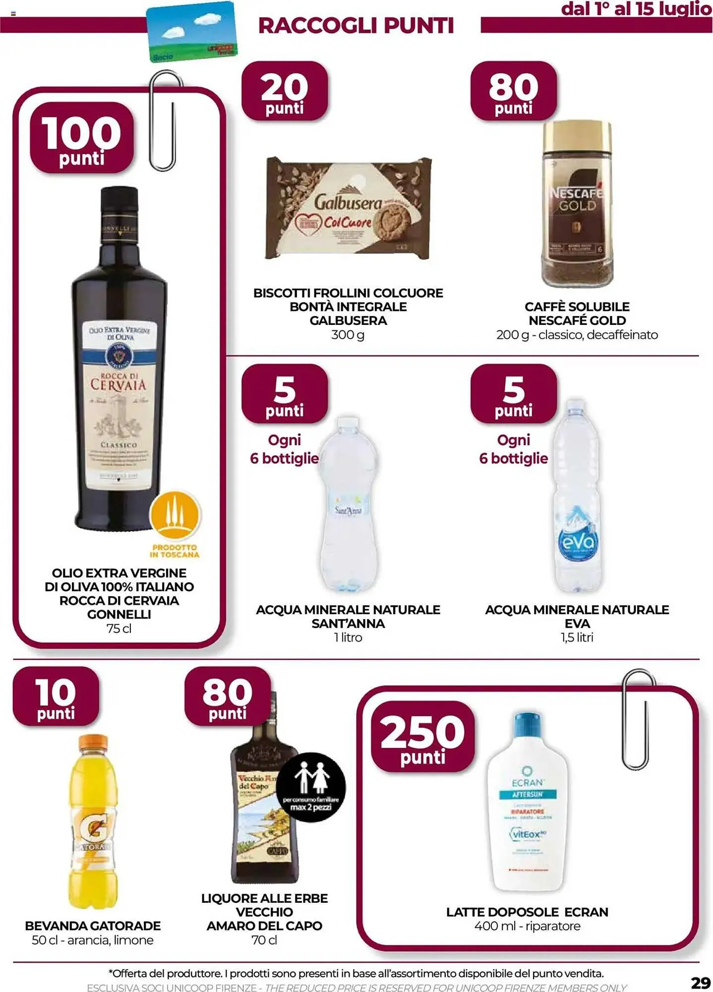 Volantino Unicoop da 3 luglio a 16 luglio di 2025 - Pagina del volantino 29
