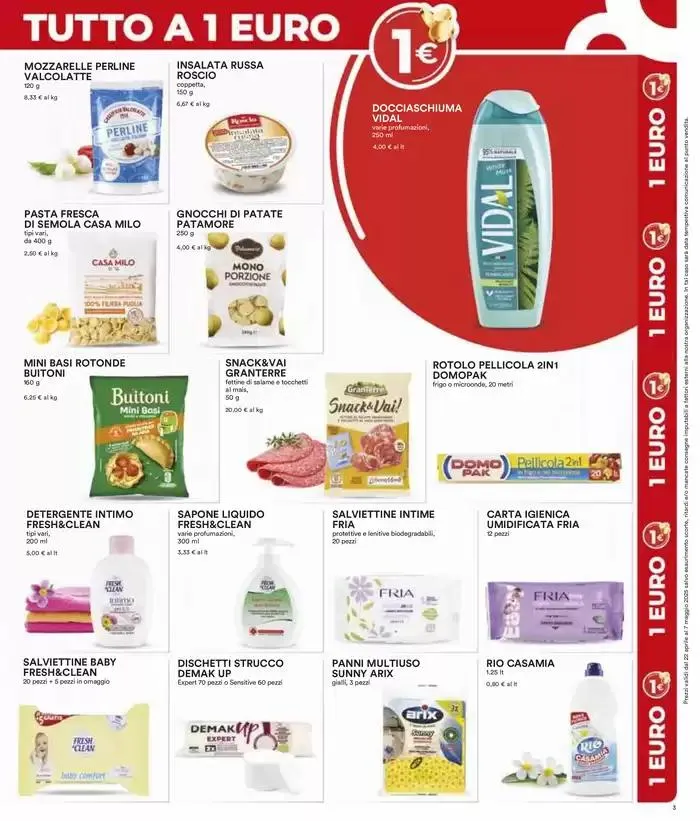 Tutto a 1€, 2€, 3€, 5€ da 22 aprile a 7 maggio di 2025 - Pagina del volantino 3