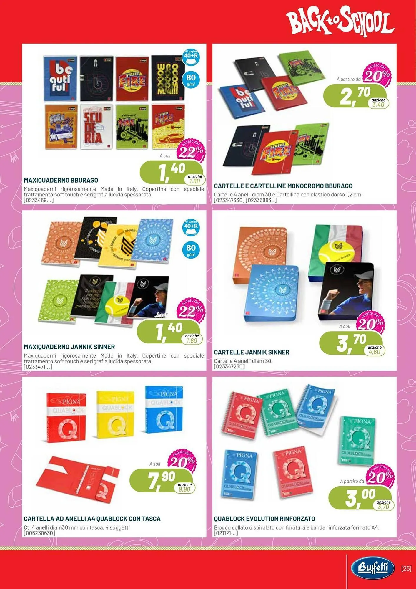 Volantino Buffetti da 1 luglio a 30 settembre di 2025 - Pagina del volantino 25