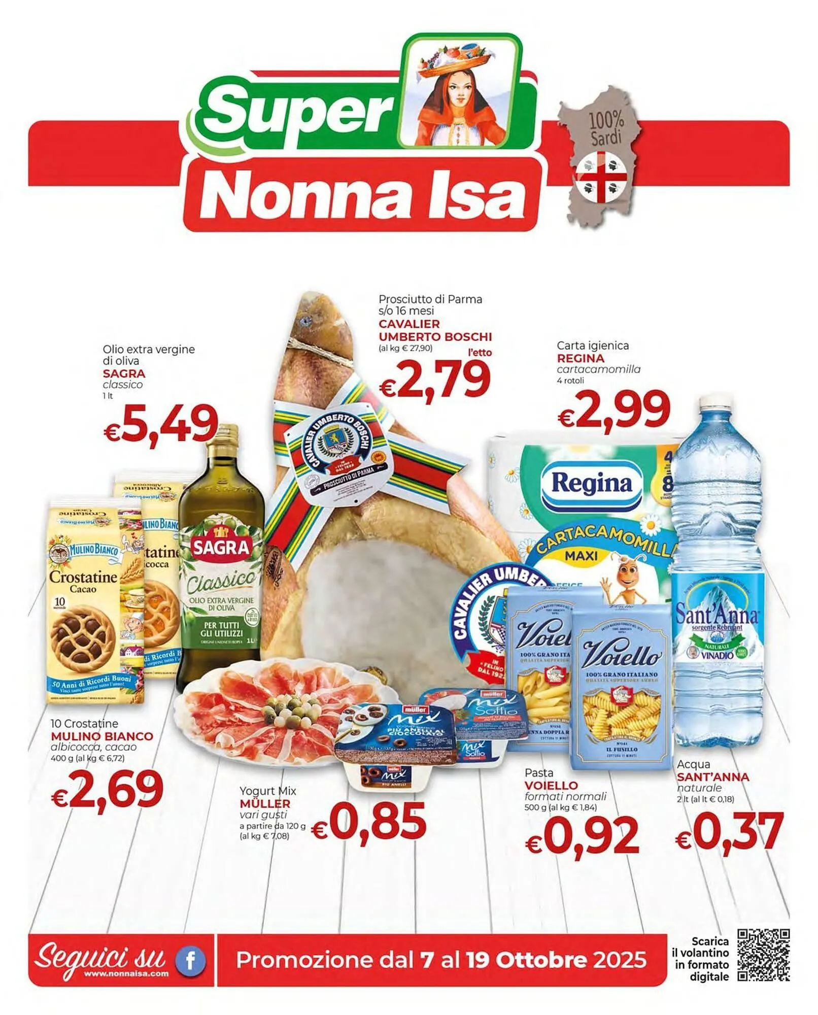 Volantino Supermercati Nonna Isa da 7 ottobre a 19 ottobre di 2025 - Pagina del volantino 1