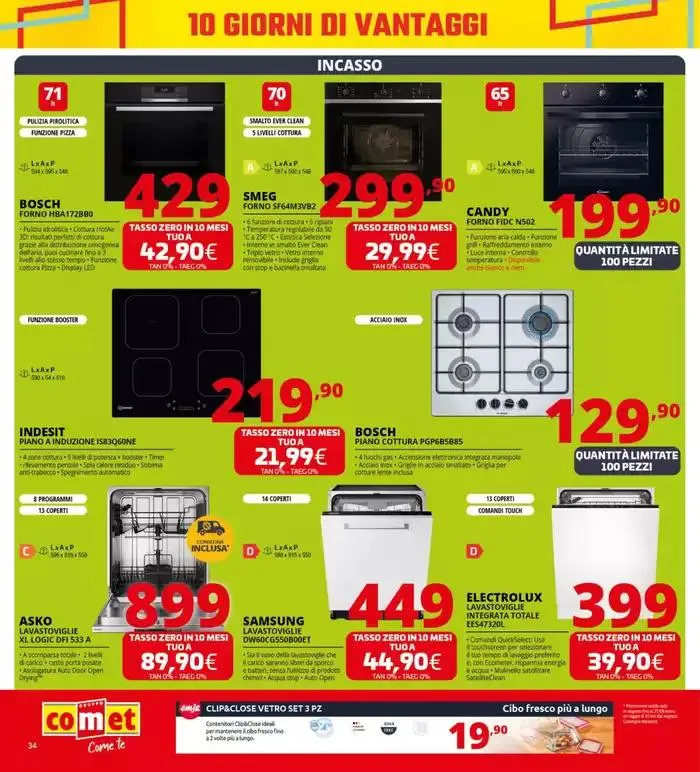 10 rate a tasso zero da Comet! da 10 ottobre a 20 ottobre di 2024 - Pagina del volantino 34