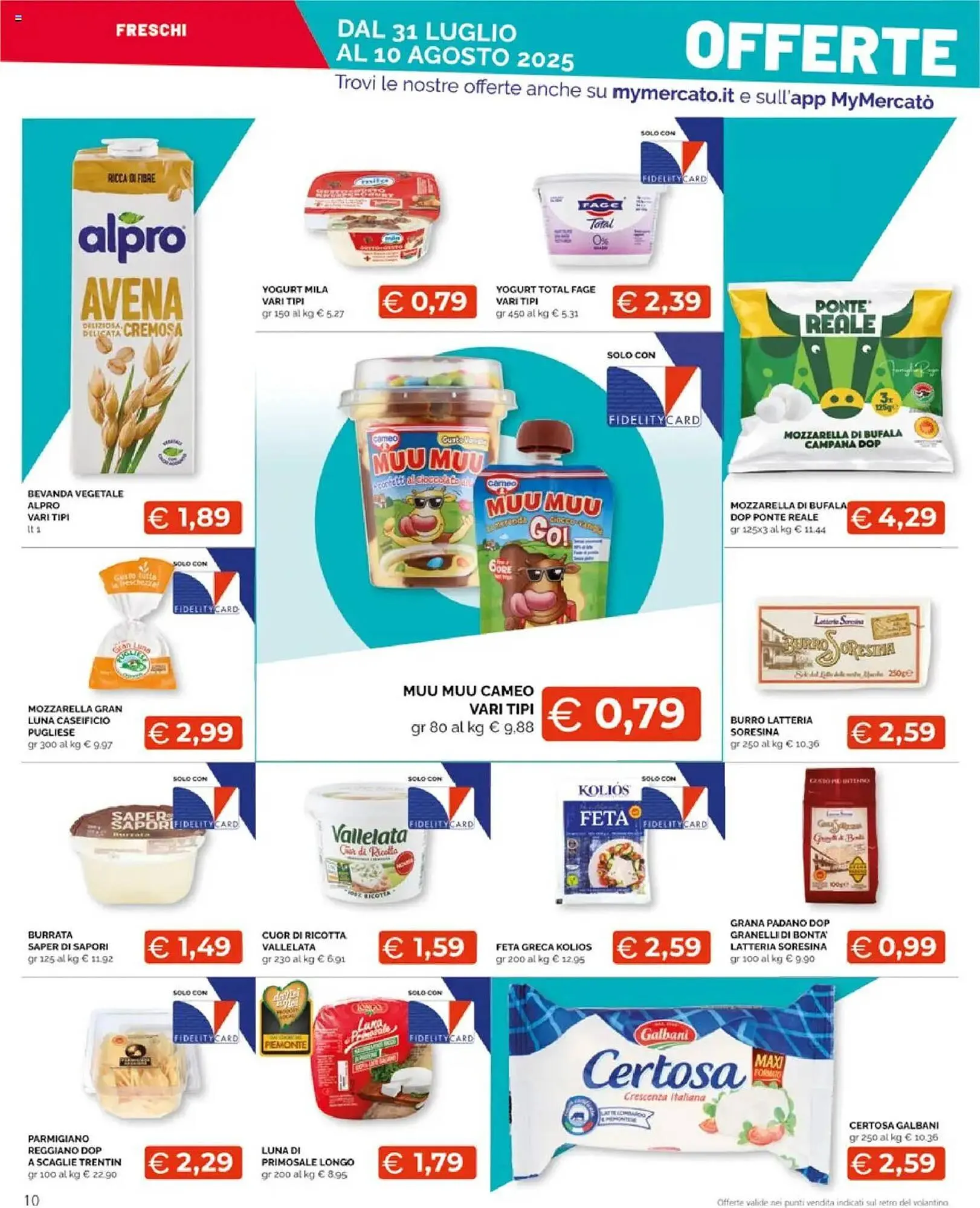 Volantino Mercatò Extra da 31 luglio a 10 agosto di 2025 - Pagina del volantino 10