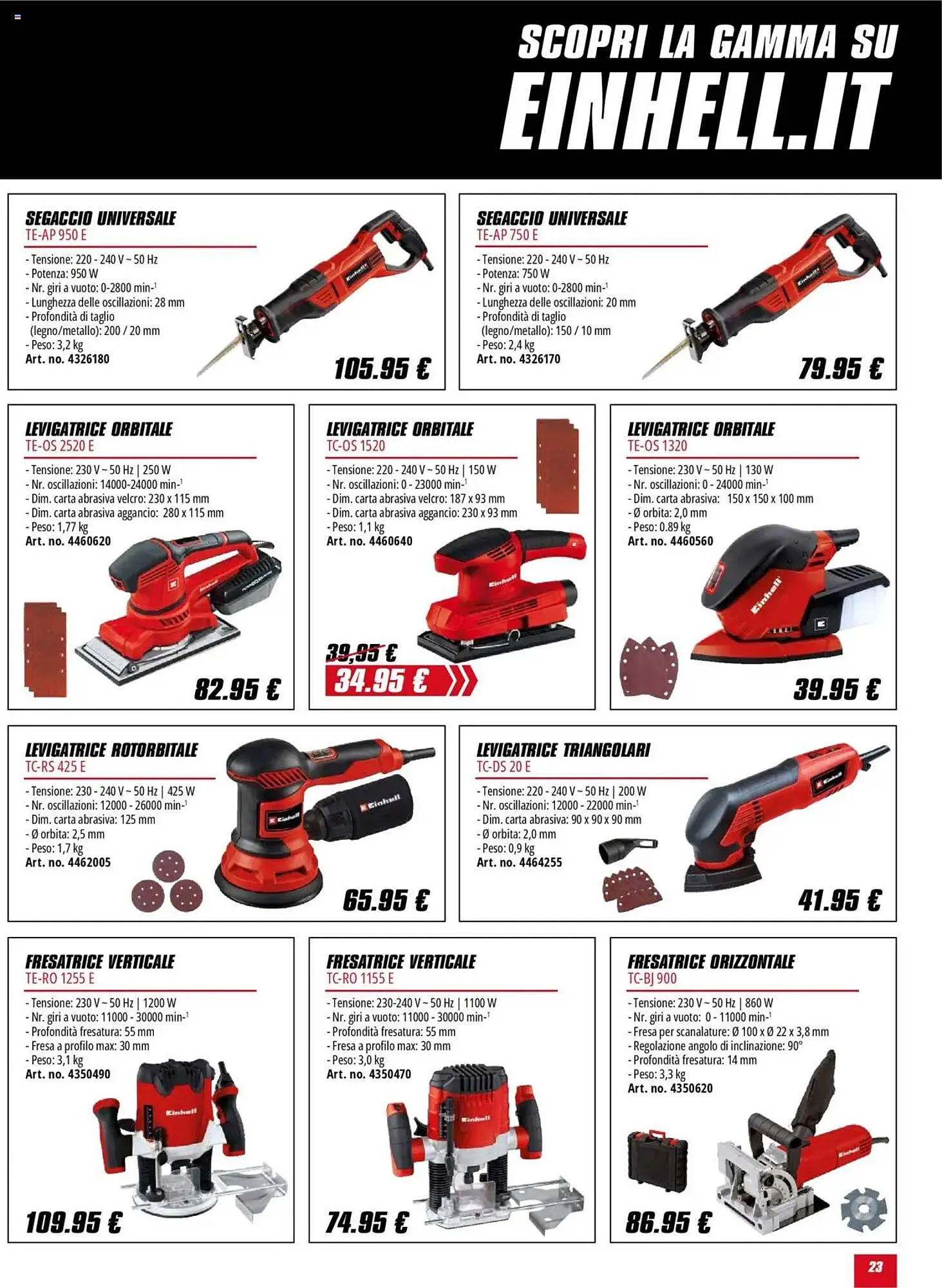 Volantino Einhell da 1 ottobre a 31 gennaio di 2026 - Pagina del volantino 23