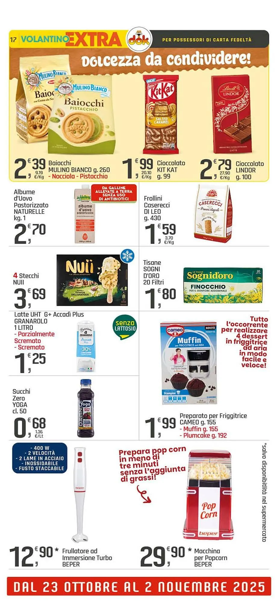 Volantino Supermercati Dok da 23 ottobre a 2 novembre di 2025 - Pagina del volantino 17