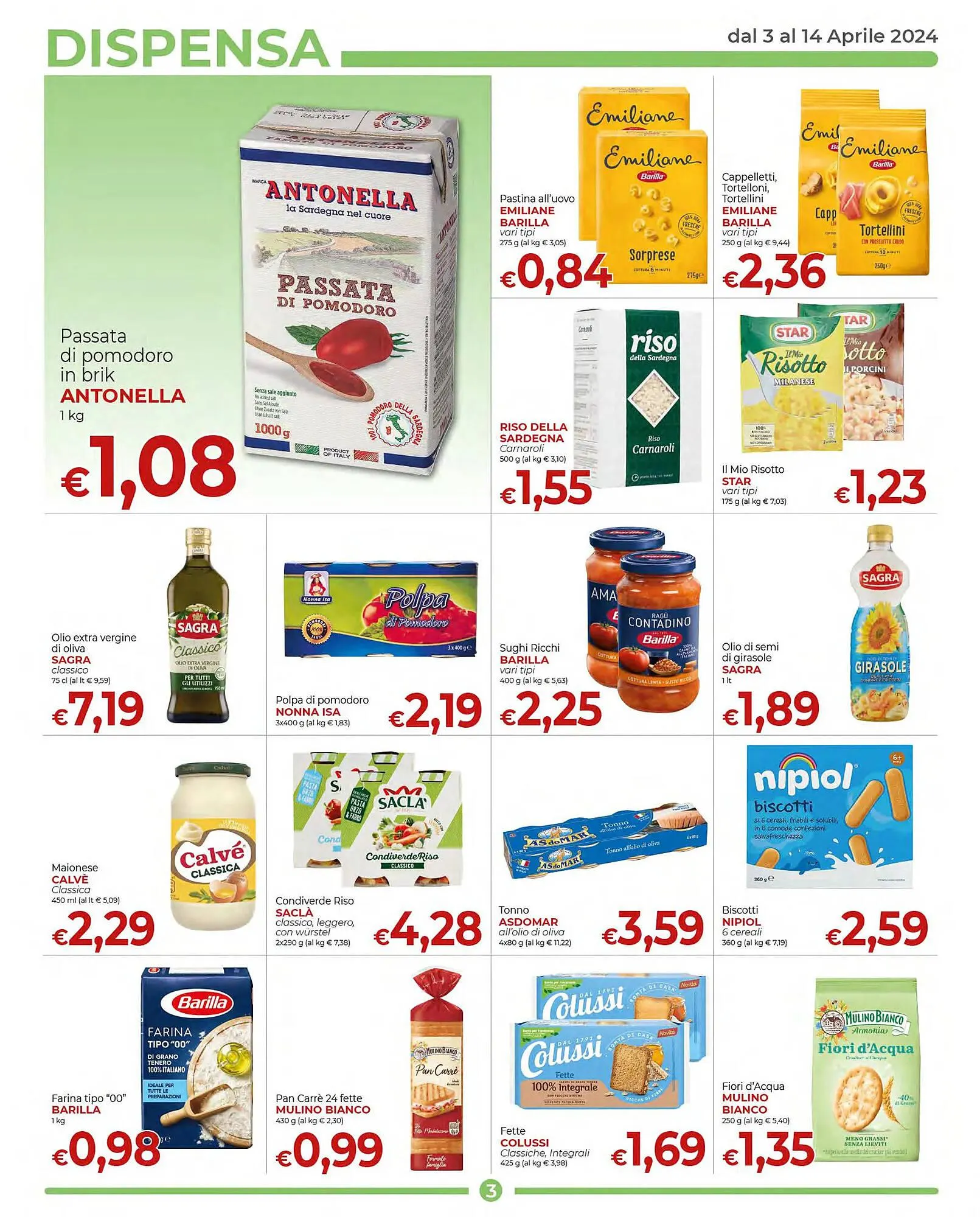 Volantino Supermercati Nonna Isa da 3 aprile a 14 aprile di 2024 - Pagina del volantino 3