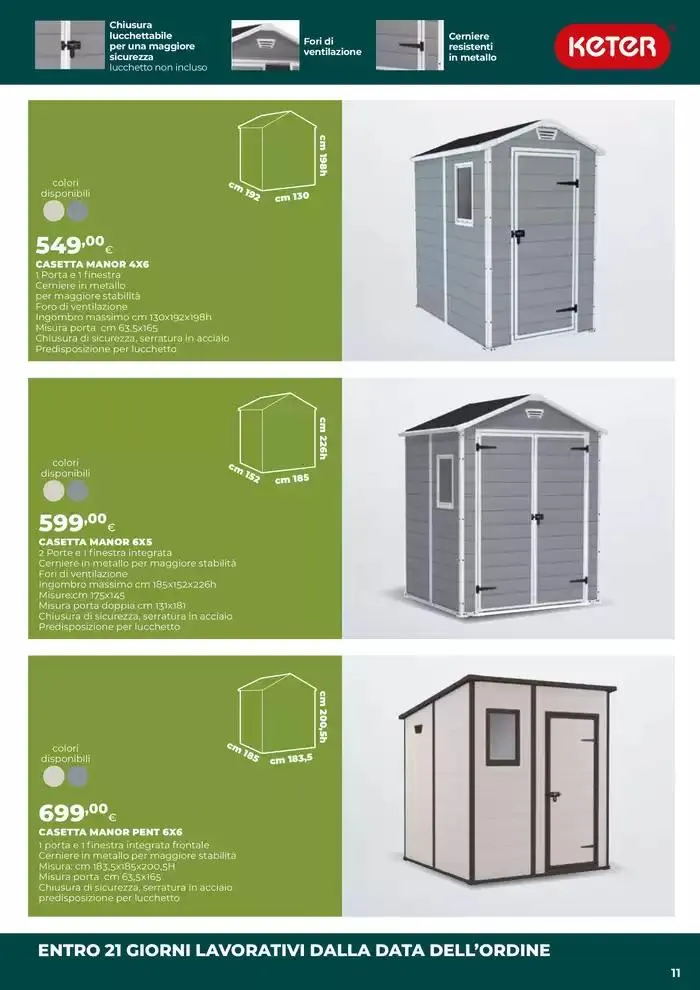 Casette da giardino da 13 marzo a 7 maggio di 2025 - Pagina del volantino 11