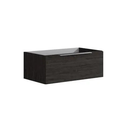 Mobile bagno base lavabo sospeso Bali 79,5x30x45,5 cm nero tigerwood