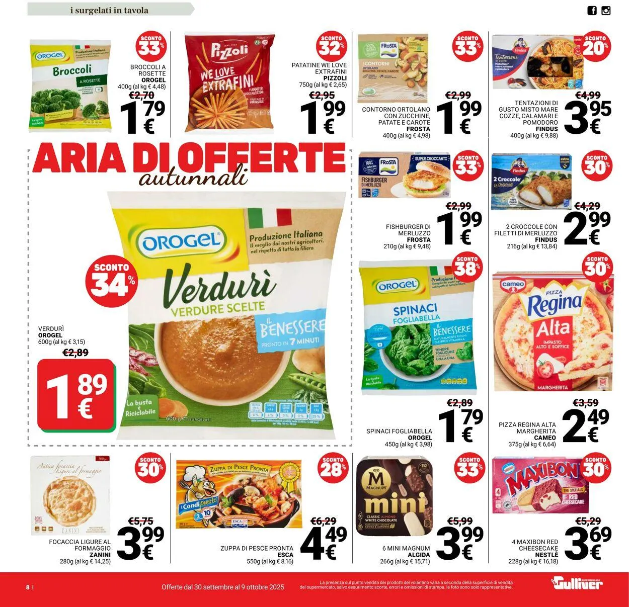 Gulliver Volantino attuale da 30 settembre a 9 ottobre di 2025 - Pagina del volantino 8