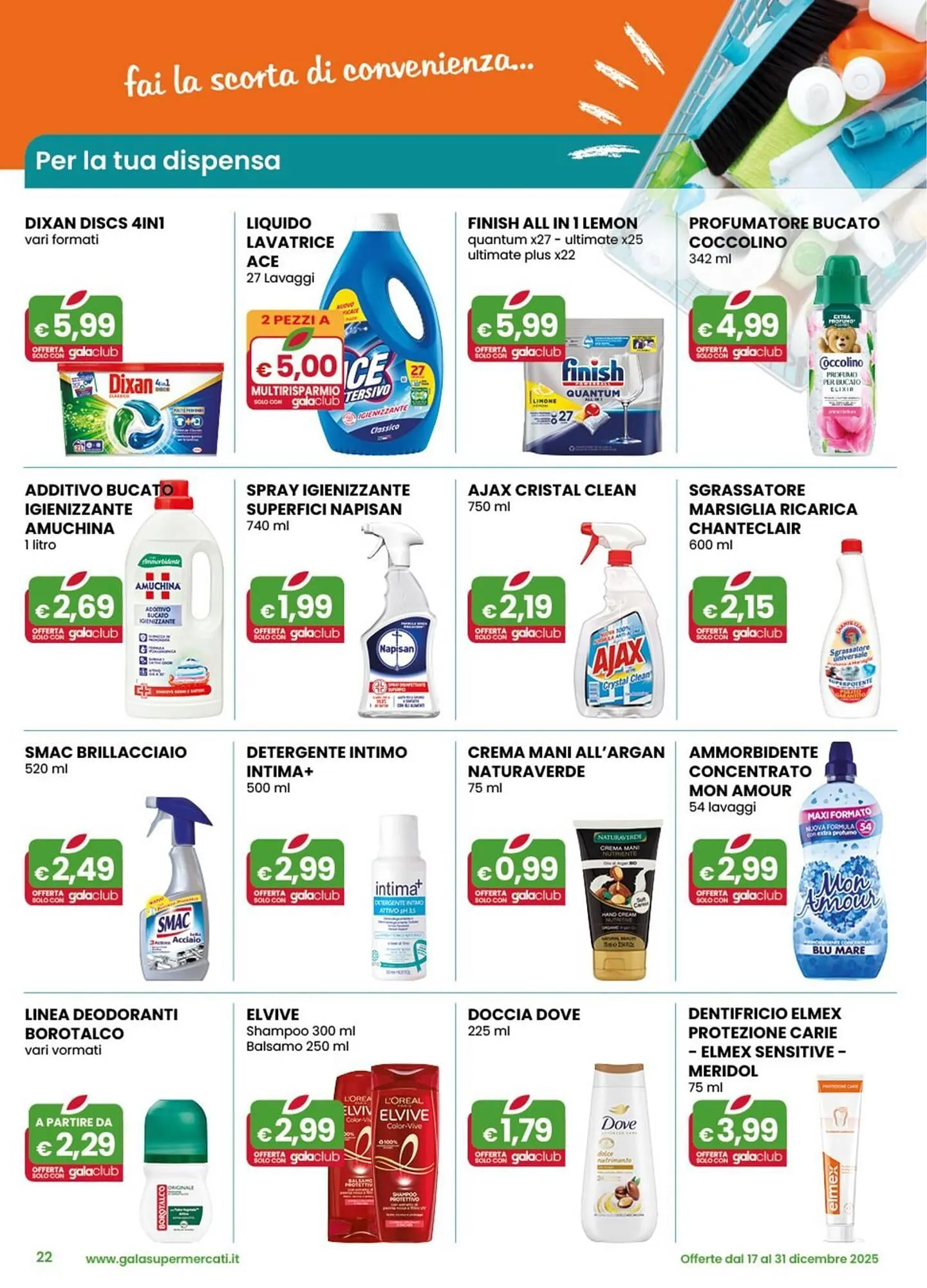 Volantino Gala Supermercati da 17 dicembre a 31 dicembre di 2025 - Pagina del volantino 22