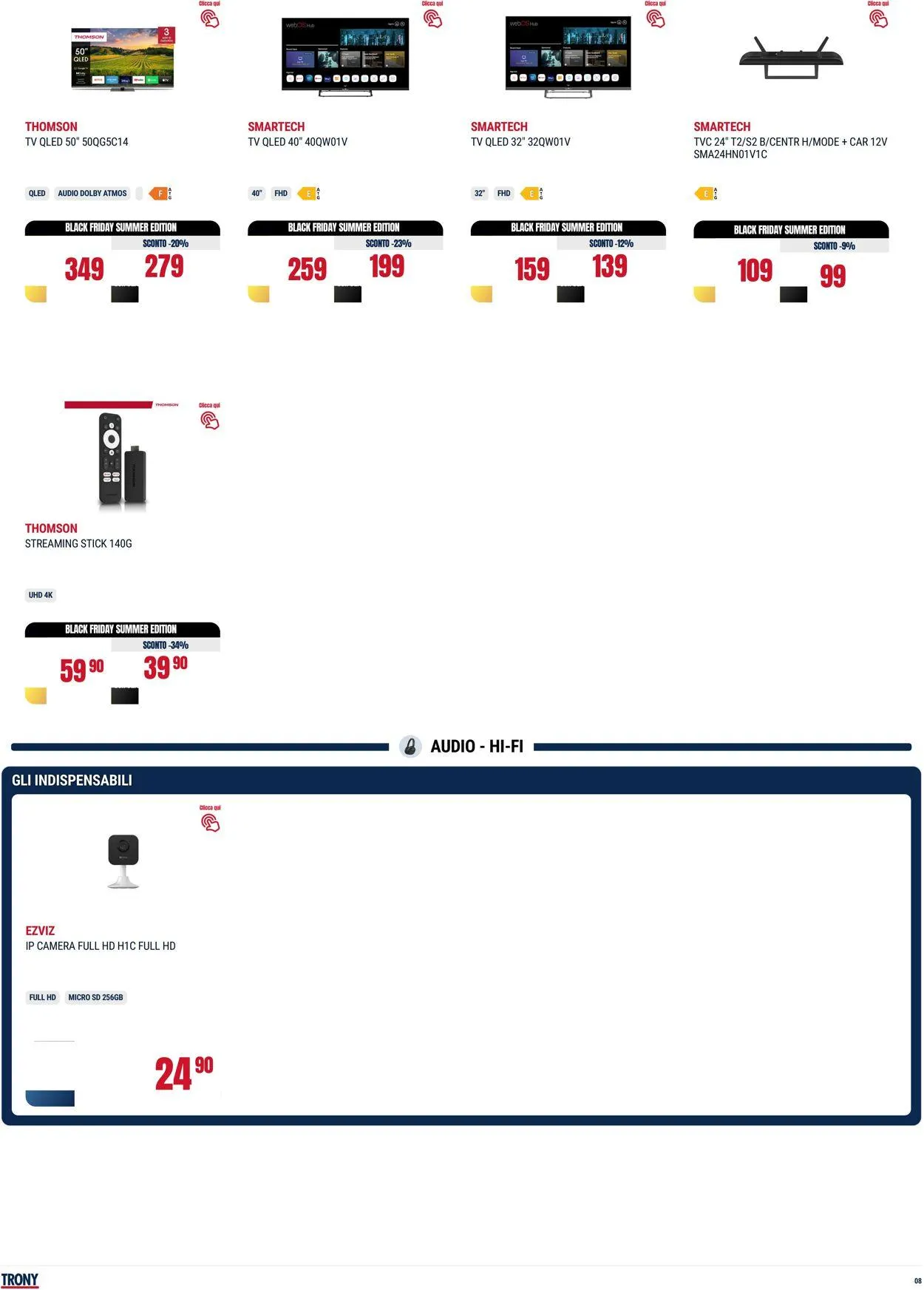Trony - Napoli Volantino attuale da 31 luglio a 20 agosto di 2025 - Pagina del volantino 8