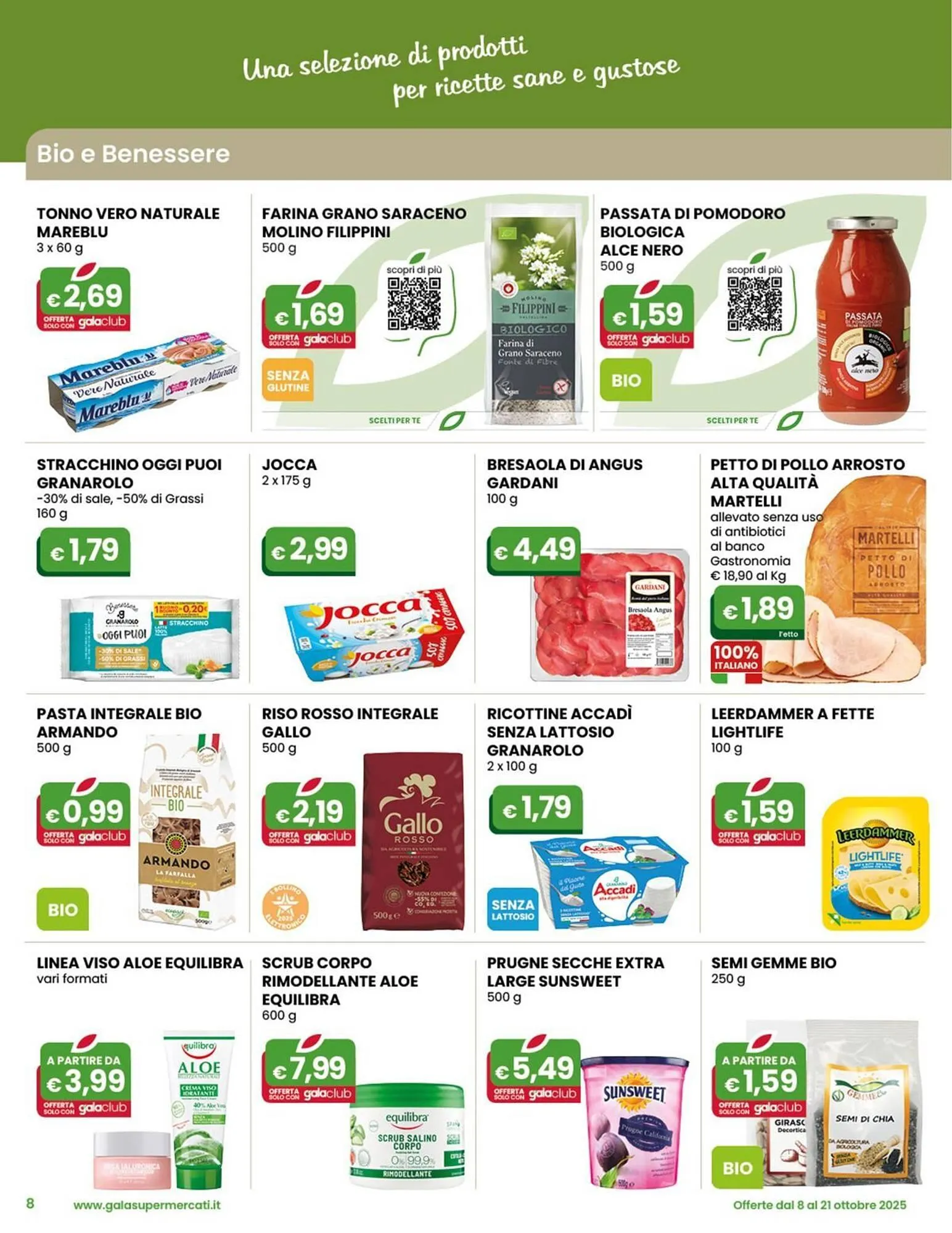 Volantino Gala Supermercati da 8 ottobre a 21 ottobre di 2025 - Pagina del volantino 8