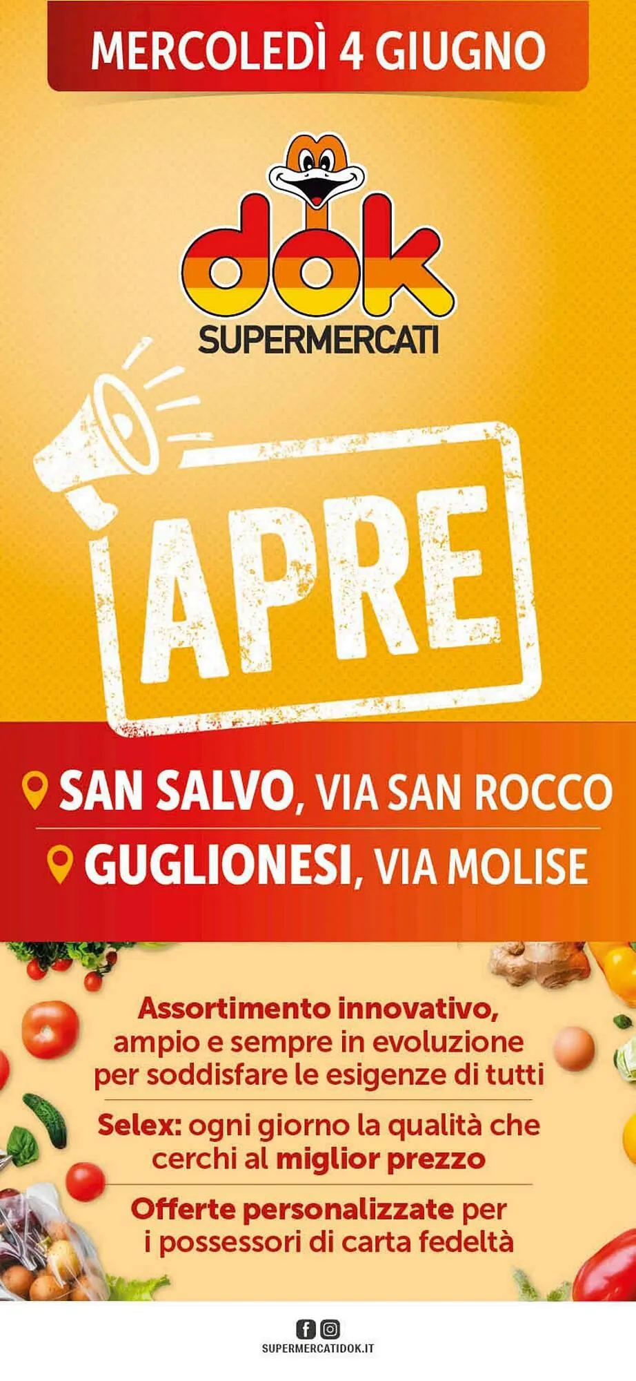 Volantino Supermercati Dok da 4 giugno a 14 giugno di 2025 - Pagina del volantino 1