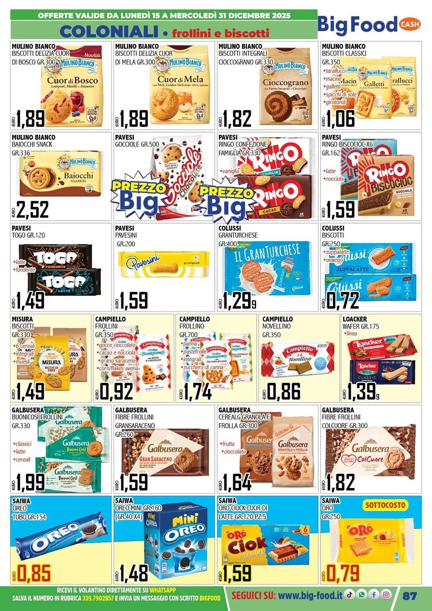 Volantino Big Food da 15 dicembre a 31 dicembre di 2025 - Pagina del volantino 87