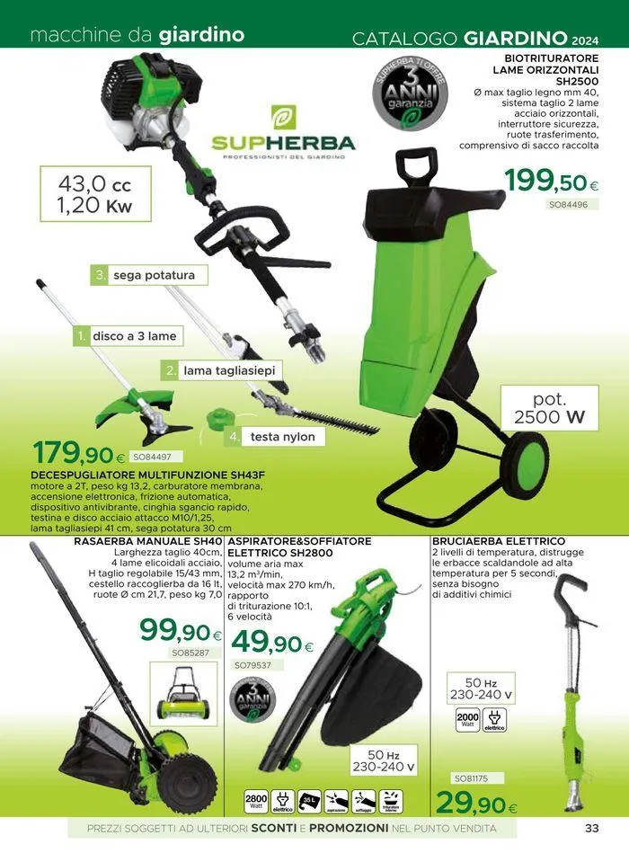 Catalogo giardino 2024 da 19 giugno a 31 agosto di 2024 - Pagina del volantino 33
