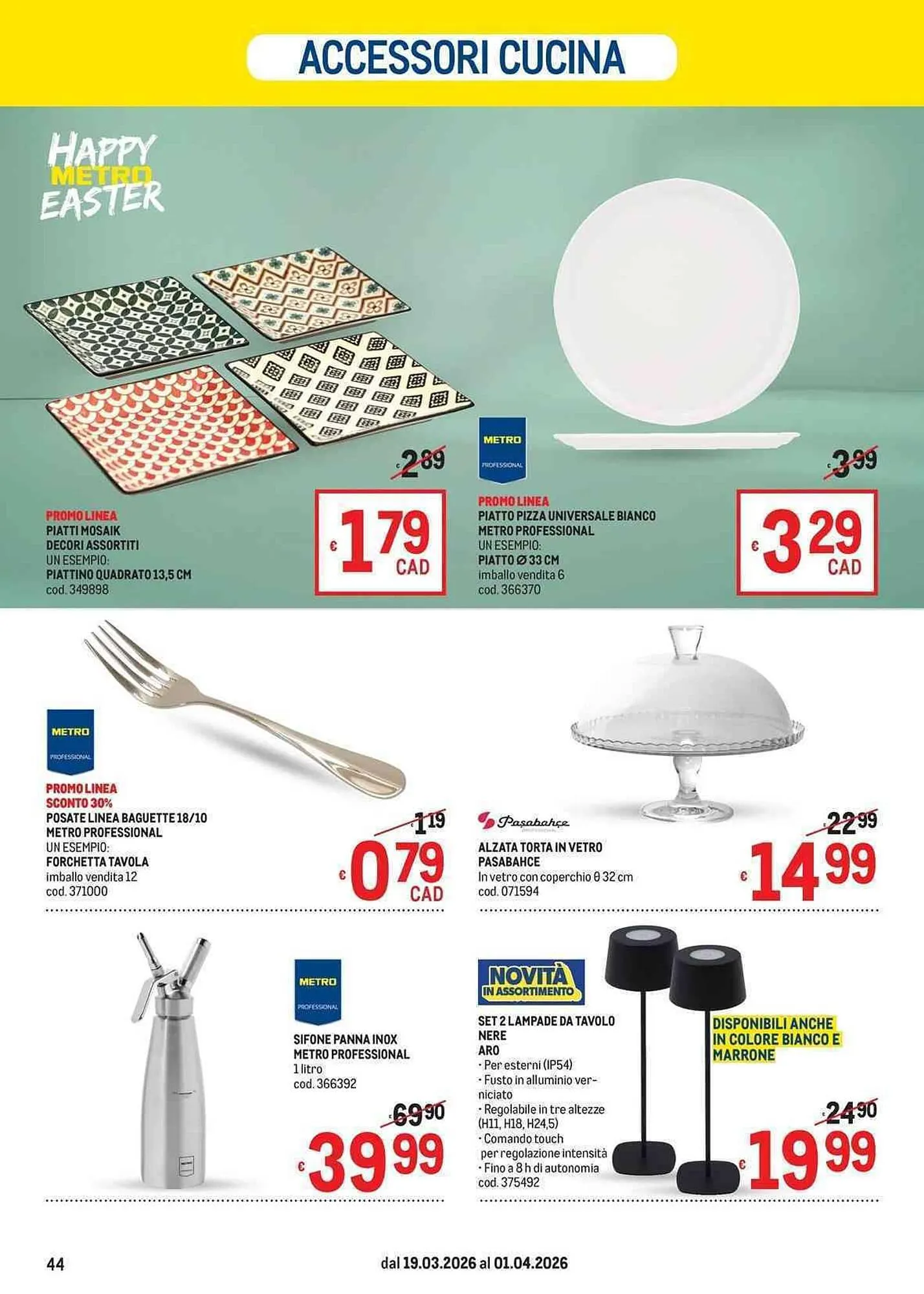 Volantino Metro da 19 marzo a 1 aprile di 2026 - Pagina del volantino 44