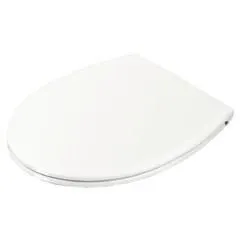 Sedile wc serie perla termoindurente bianco cerniere acciaio