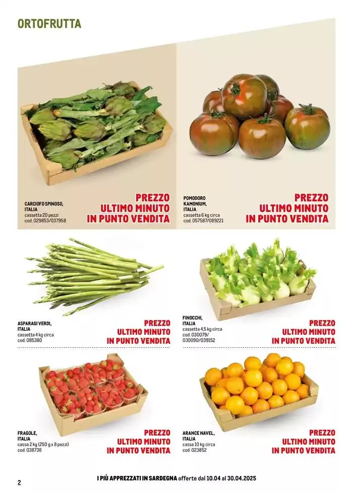 Sapori d'Italia -Sardegna da 10 aprile a 30 aprile di 2025 - Pagina del volantino 2