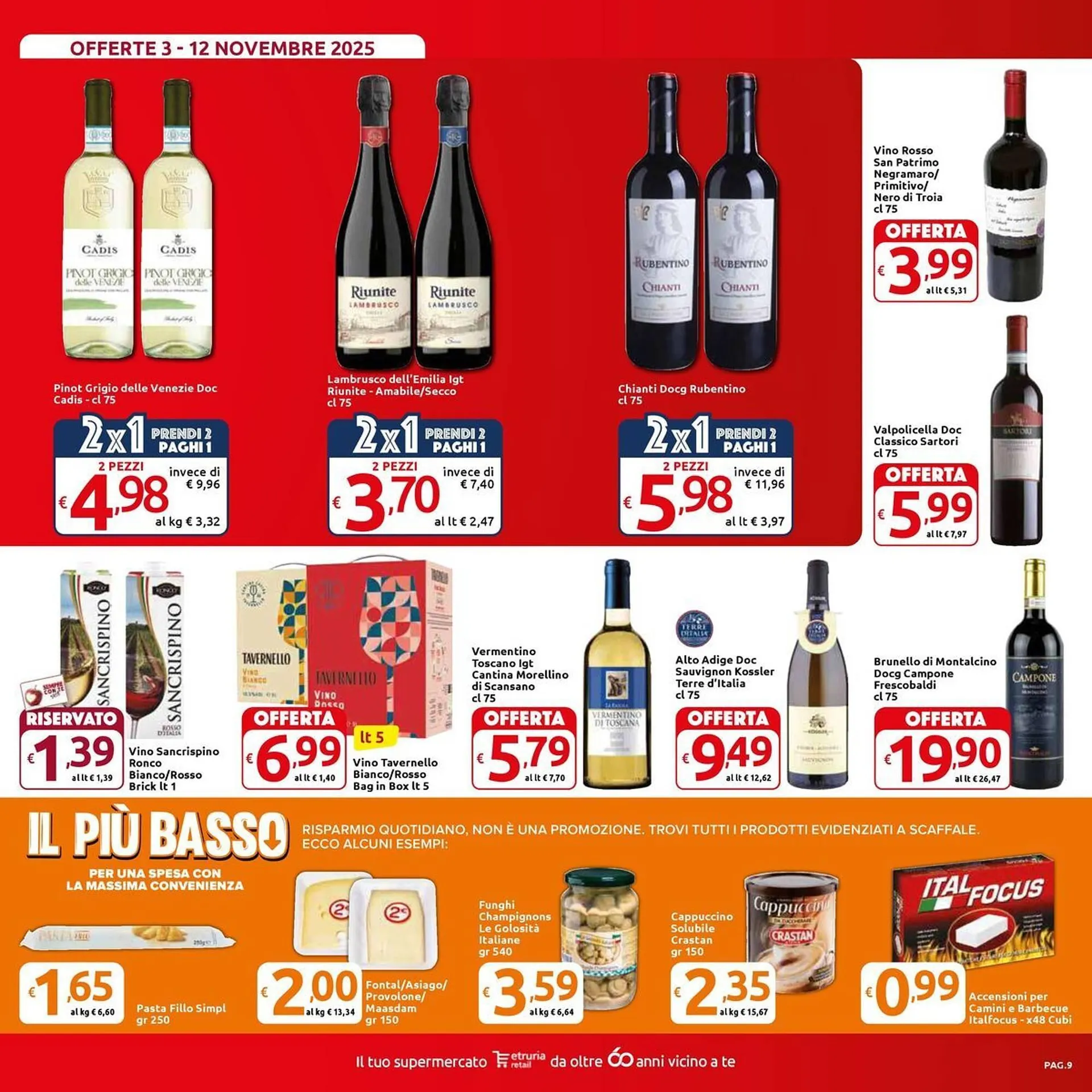 Volantino Carrefour Market da 3 novembre a 12 novembre di 2025 - Pagina del volantino 9