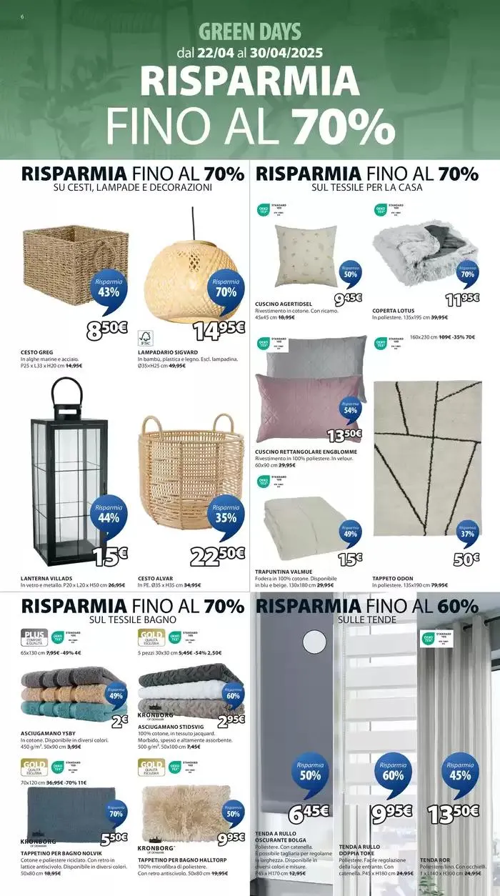 Green days da 22 aprile a 30 aprile di 2025 - Pagina del volantino 6