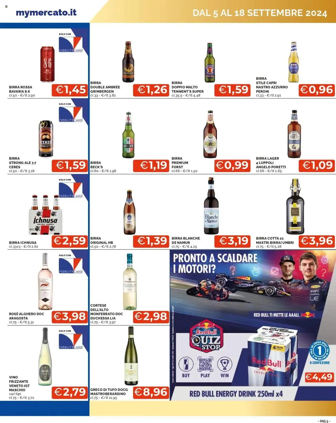 Volantino Mercatò da 5 settembre a 18 settembre di 2024 - Pagina del volantino 5