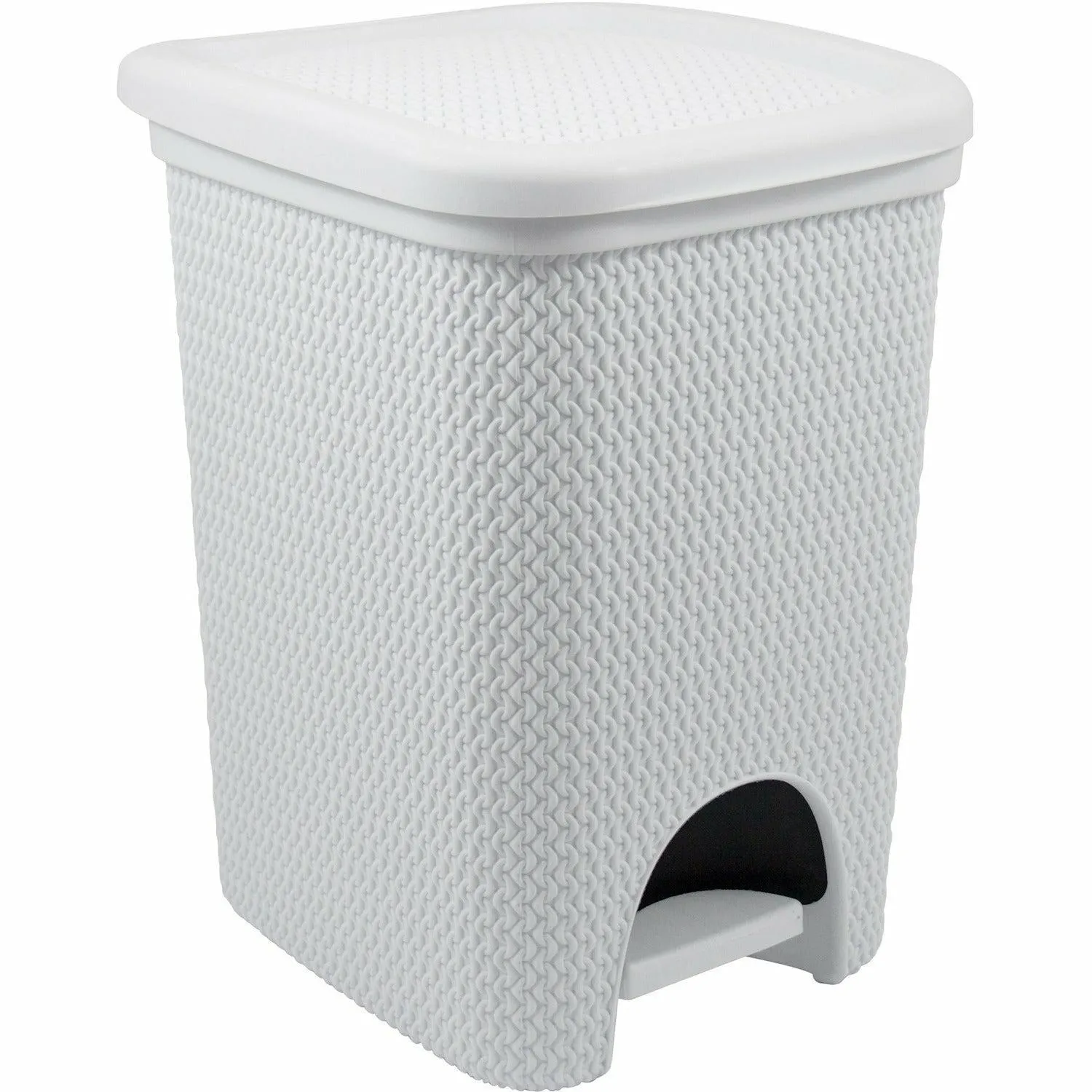 Pattumiera Intreccio bianca 18 litri