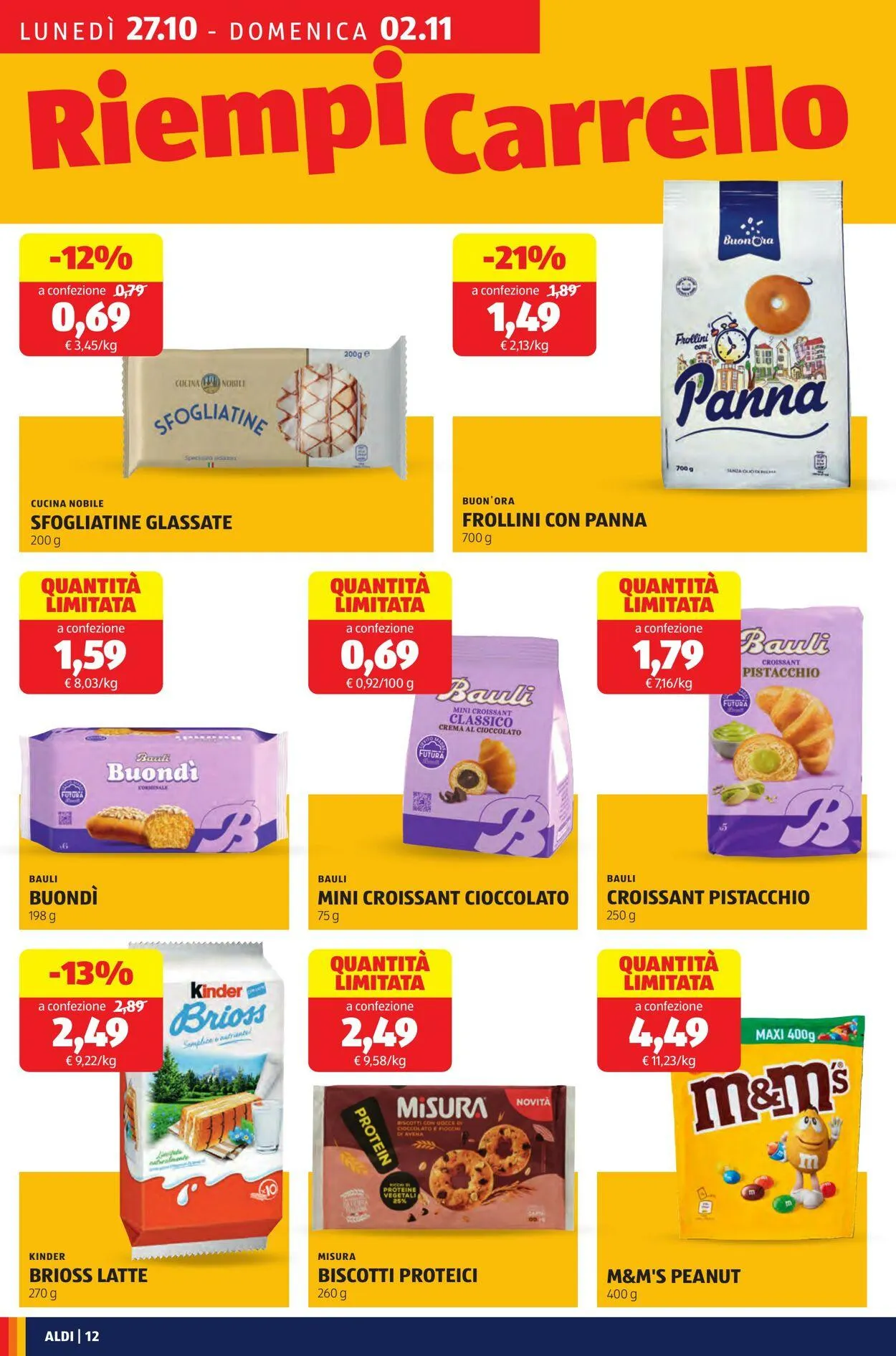 Aldi Volantino attuale da 27 ottobre a 2 novembre di 2025 - Pagina del volantino 12