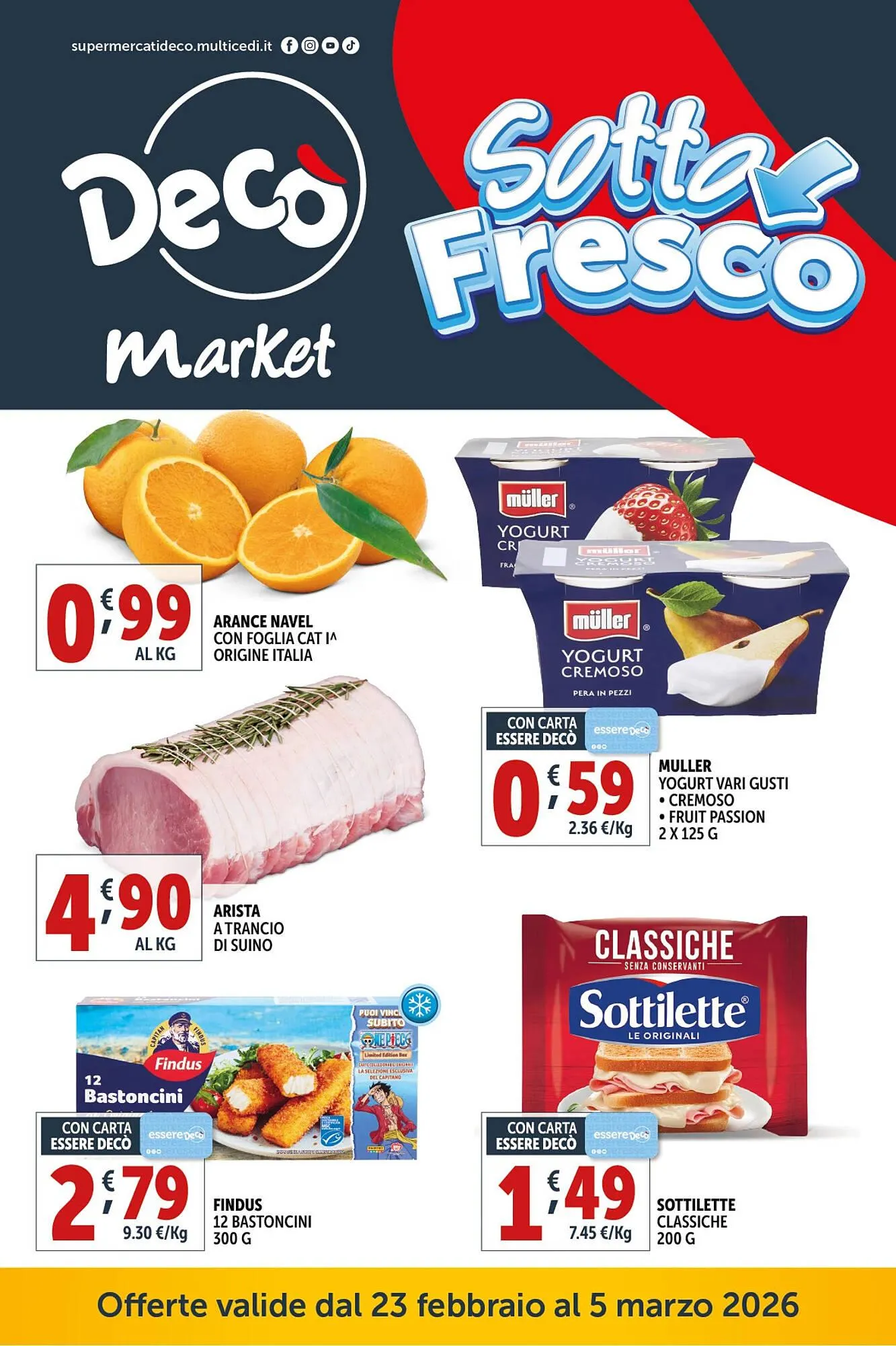 Volantino Deco Market da 23 febbraio a 5 marzo di 2026 - Pagina del volantino 1