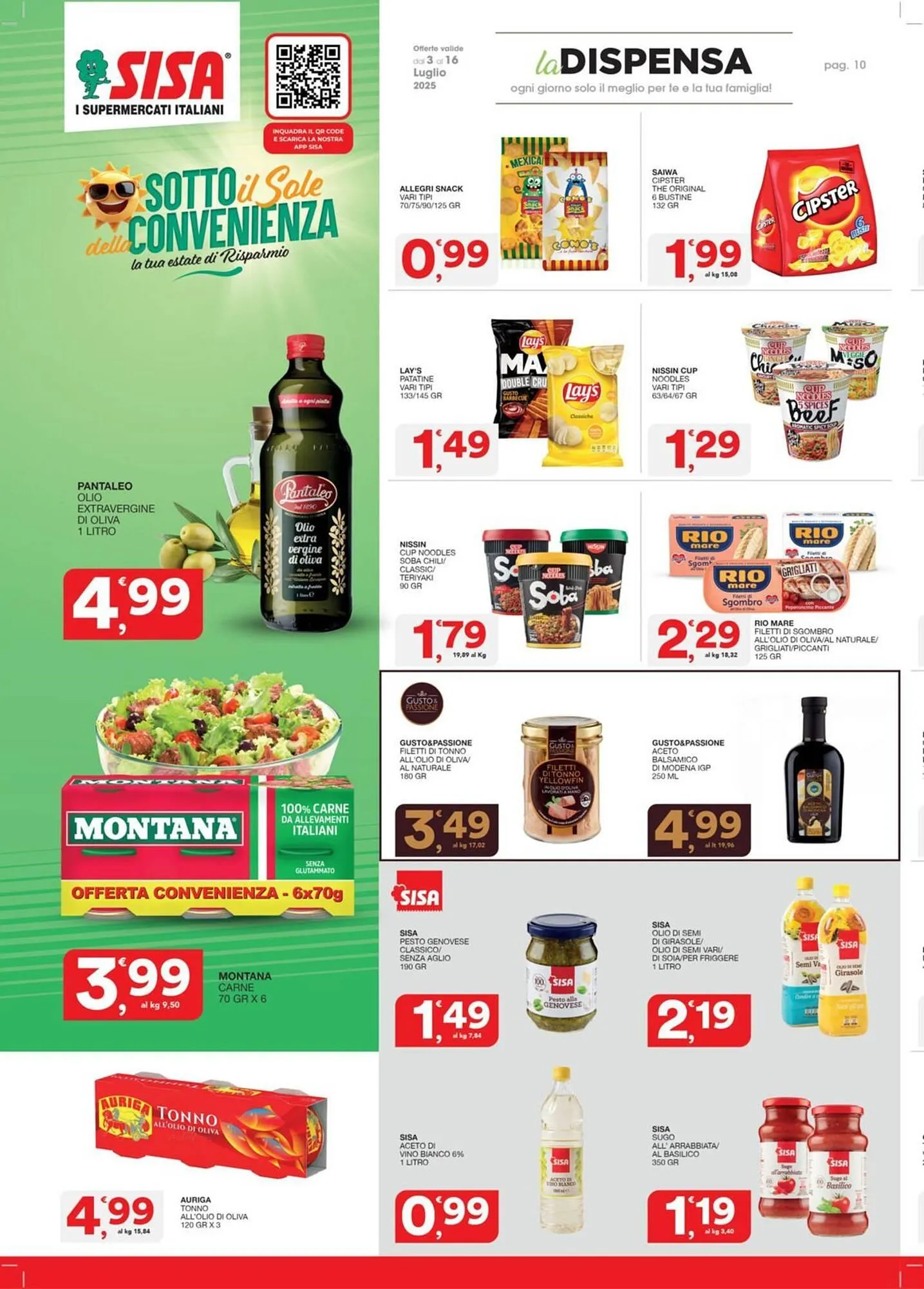 Volantino Sisa da 3 luglio a 16 luglio di 2025 - Pagina del volantino 10