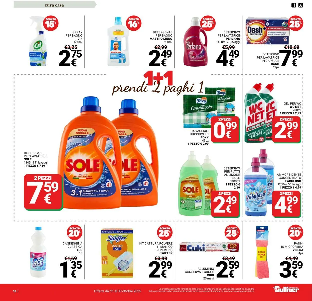 Gulliver Volantino attuale da 21 ottobre a 30 ottobre di 2025 - Pagina del volantino 18