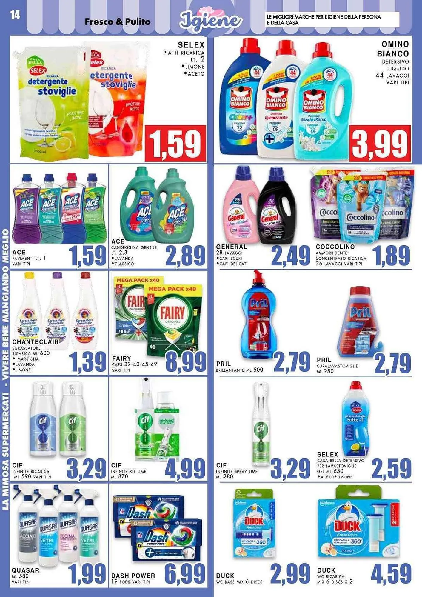 Volantino La Mimosa Supermercati da 28 luglio a 10 agosto di 2025 - Pagina del volantino 14