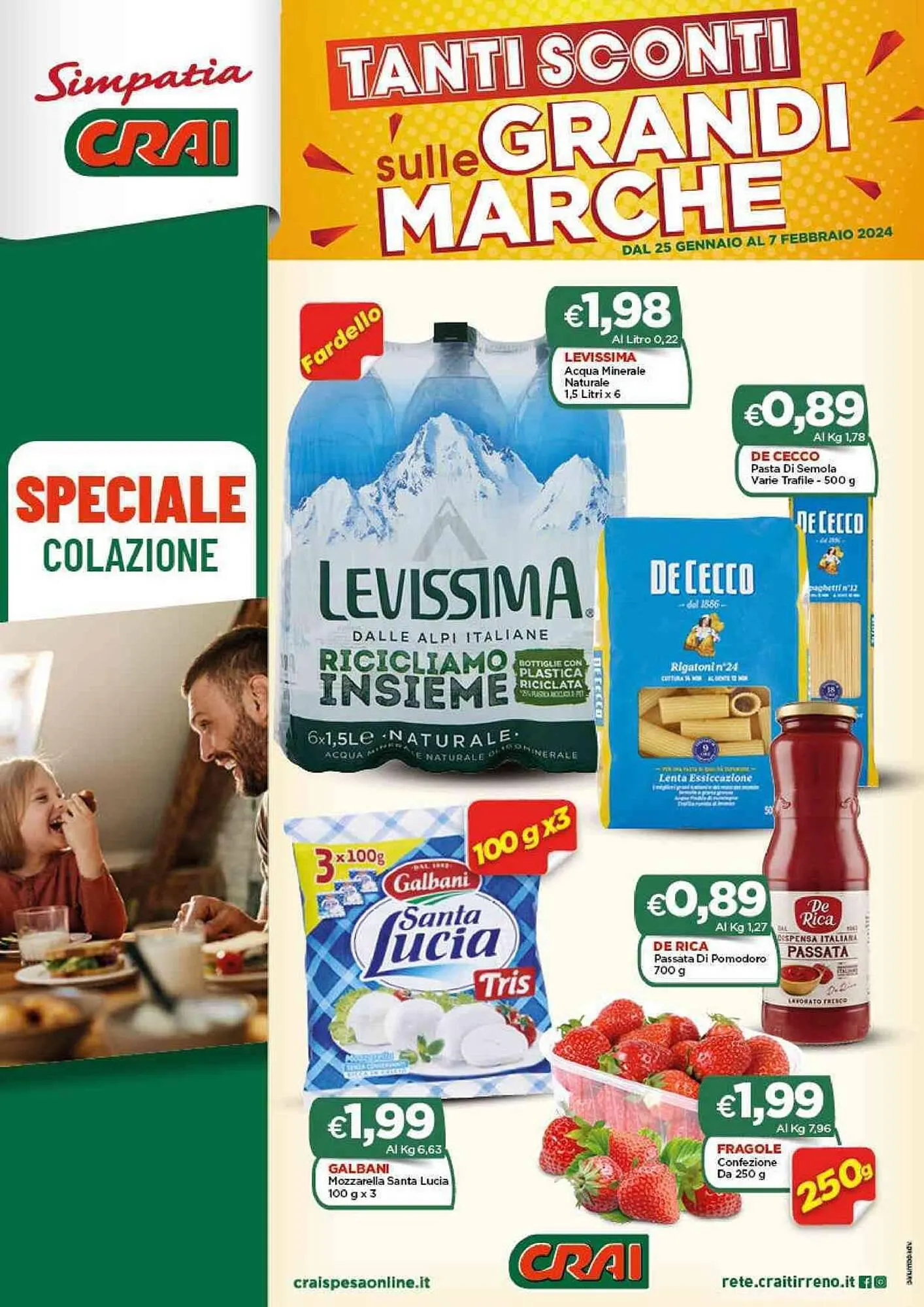 Volantino Crai Simpatia da 25 gennaio a 7 febbraio di 2024 - Pagina del volantino 1
